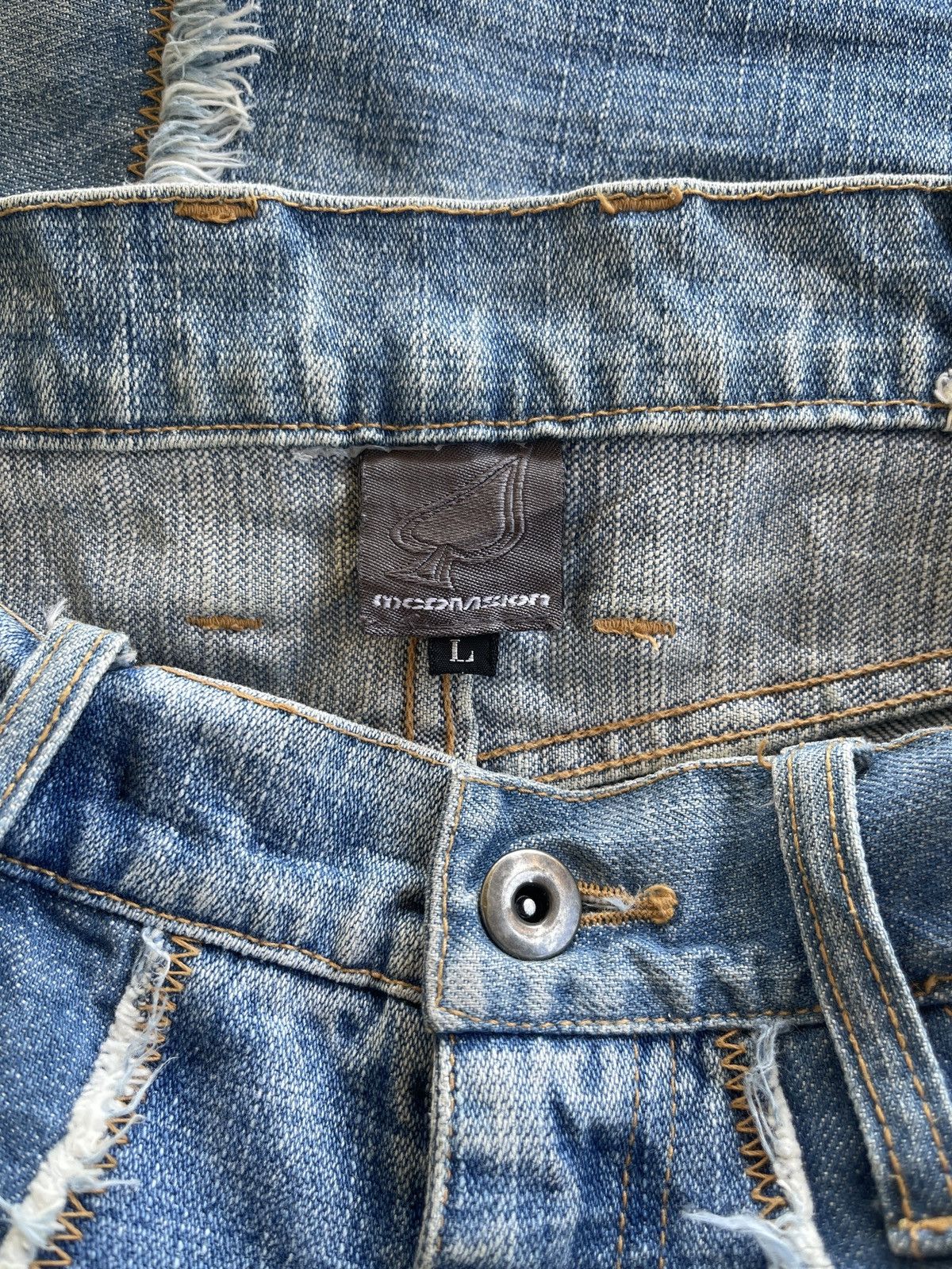 Japanese Brand Vintage Mcdivision Patchwork Distressed Denim Size US 30 / EU 46 - 15 Thumbnail