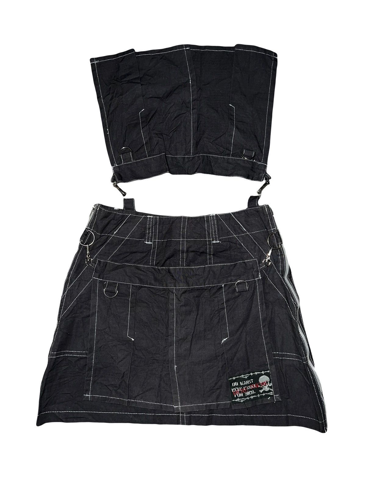Japanese Brand Seditionaries skull mini skirt ☠️🧛🏻‍♀️ Size 27" / US 4 / IT 40 - 9 Thumbnail