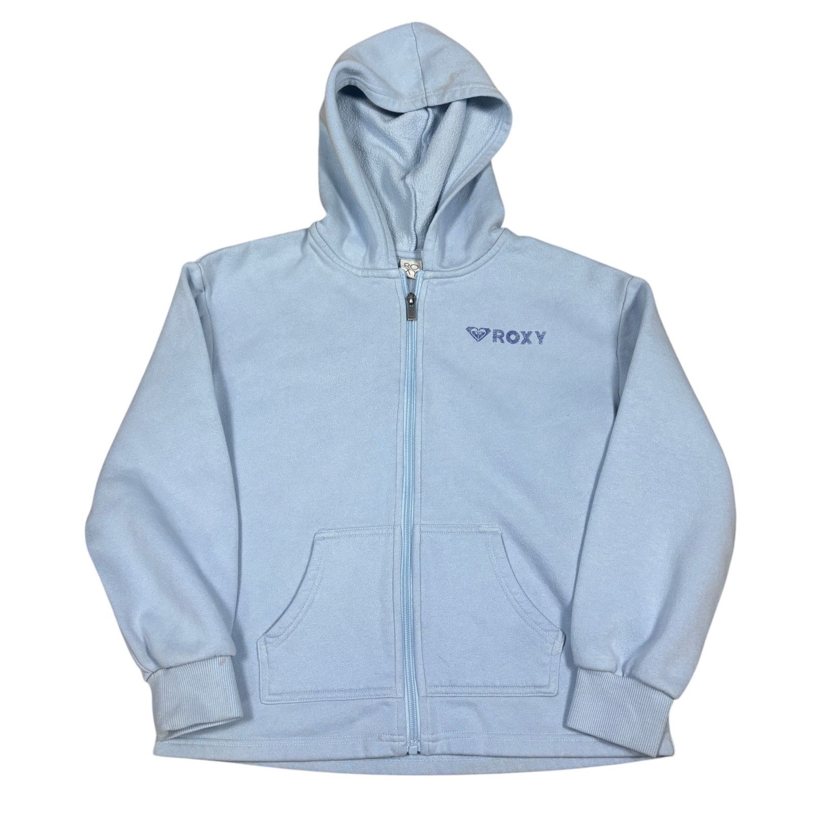 Quiksilver y2k 2000s style ROXY zip up hoodie blue womens XS/S summer Size XS / US 0-2 / IT 36-38 - 1 Thumbnail