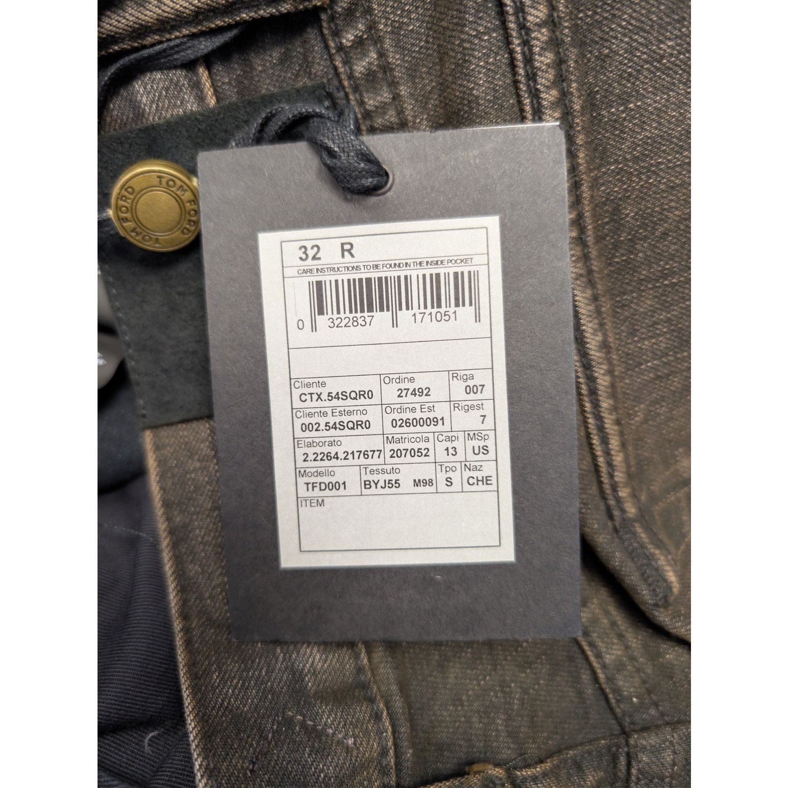 Tom Ford o1rshd1 Slim Jeans in Brown Size US 32 / EU 48 - 22 Thumbnail