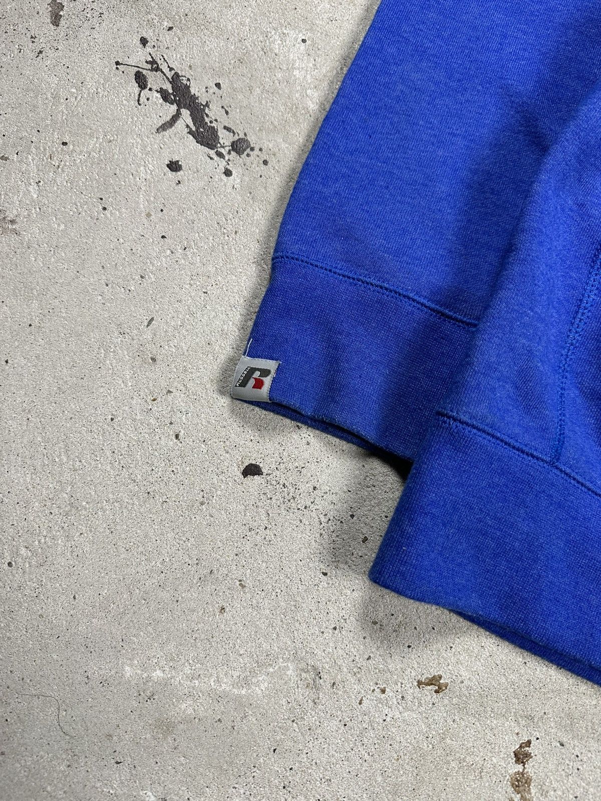 Russell Athletic Vintage Y2K Russell Athletic Premium Fleece Blank Hoodie Size US L / EU 52-54 / 3 - 3 Thumbnail