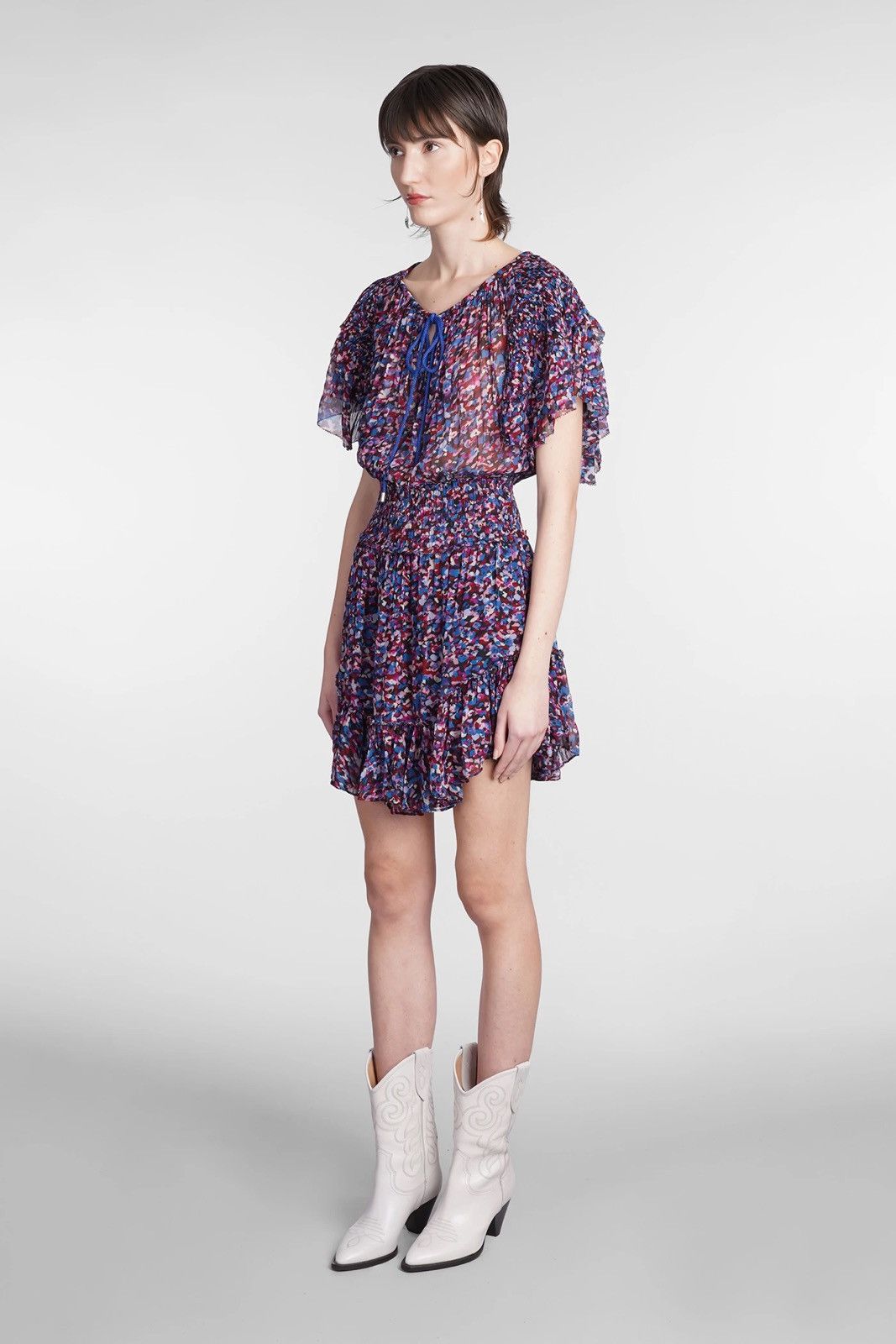 Isabel Marant Isabel Marant Florisse print chiffon dress Size S / US 4 / IT 40 - 4 Thumbnail