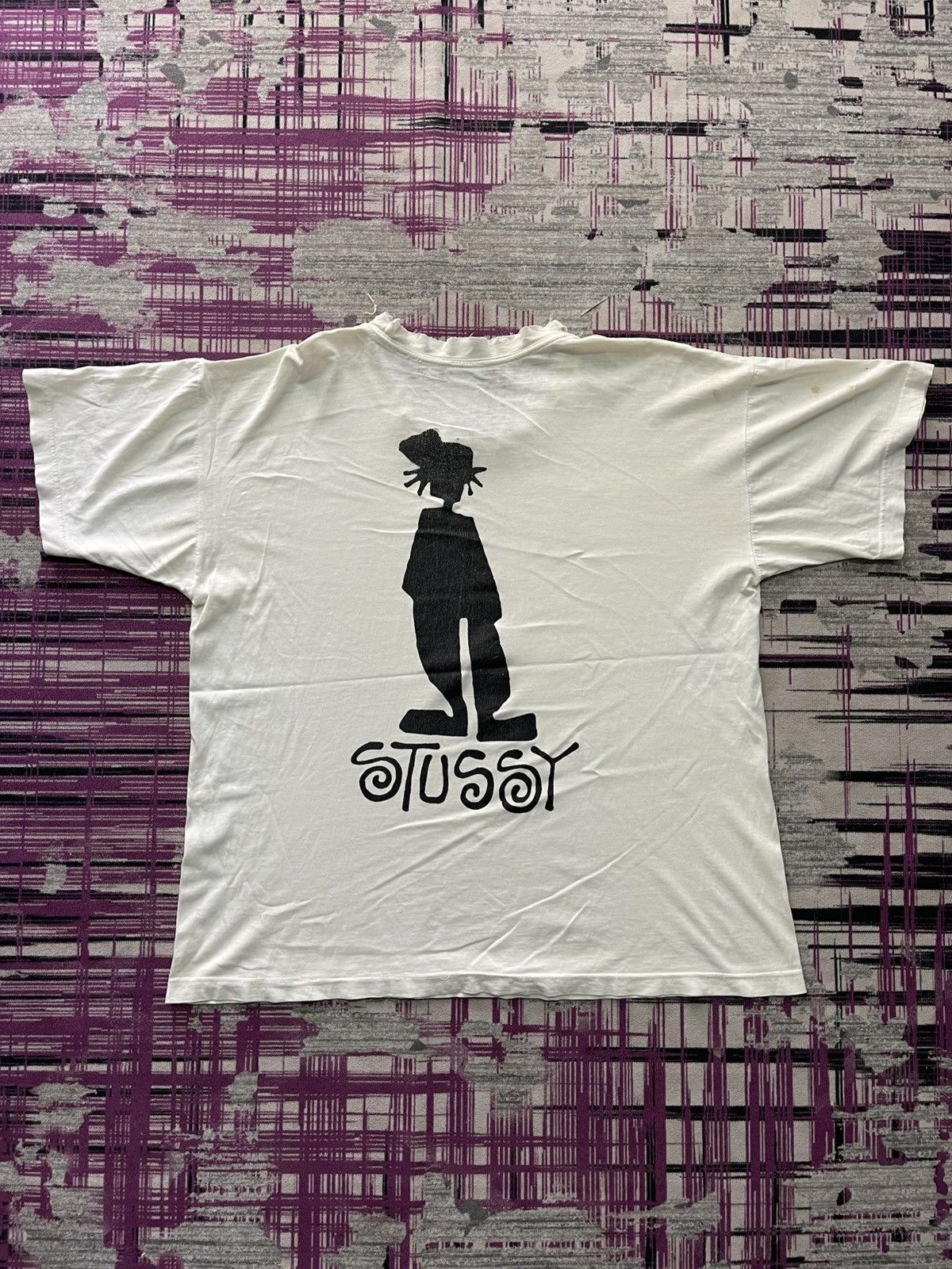 Stussy Vintage Y2K Stussy Shadowman T Shirt | Grailed