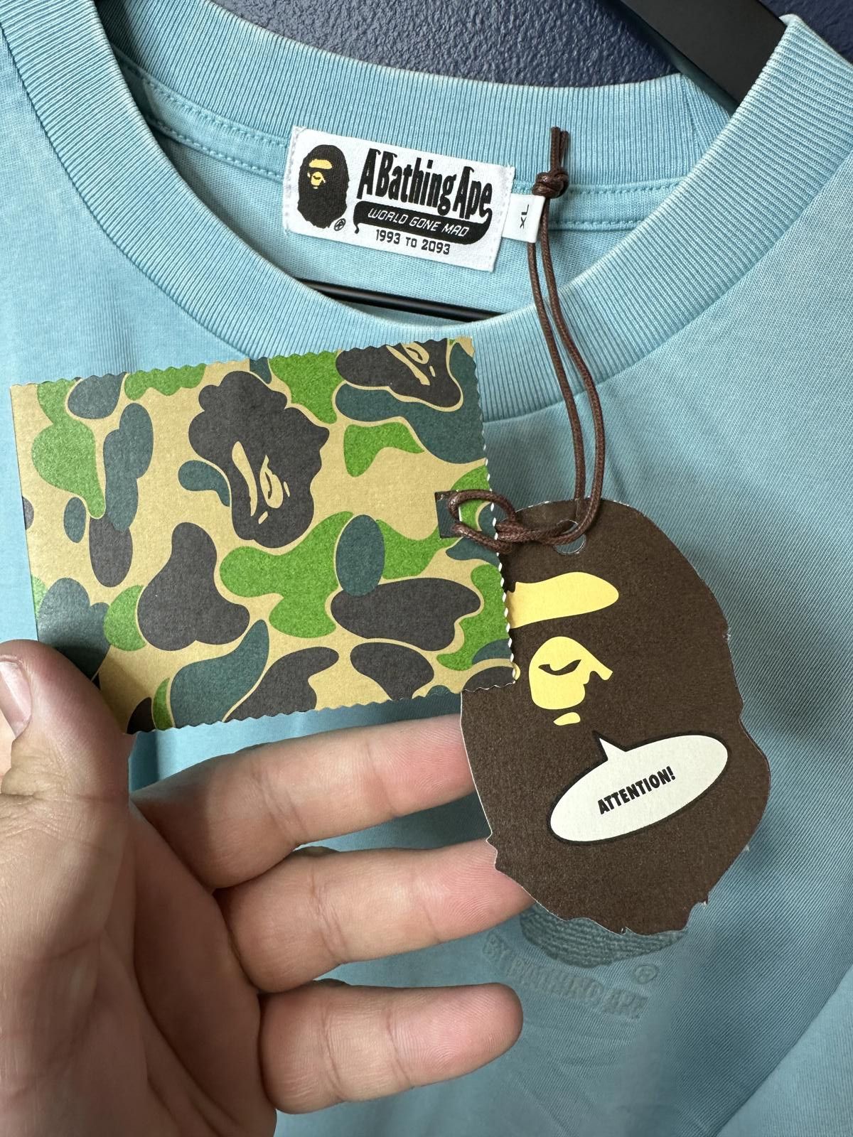 Bape Brand New BAPE Ape Head One Point Acid Wash Size XL Size ONE SIZE - 4 Thumbnail