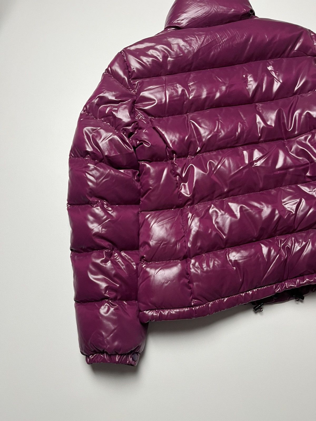 Moncler Moncler Glossy Down Puffer Jacket Burgundy Size L / US 10 / IT 46 - 9 Thumbnail