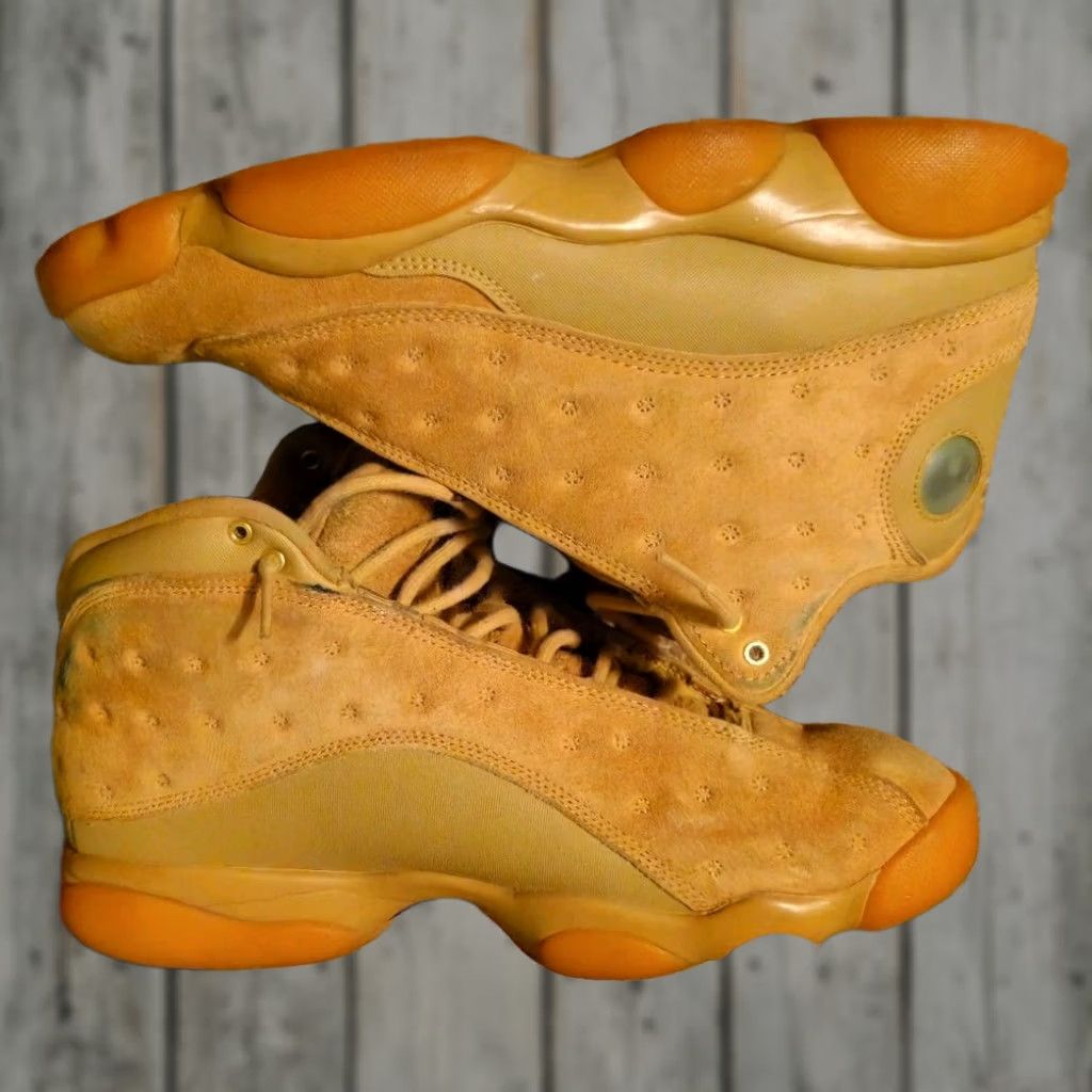 Jordan Brand Air Jordan 13 Retro Wheat Sneaker Mens 8.5 Brown Nubuck 2017 AA1233-700 Size US 8 / EU 41 - 1 Thumbnail