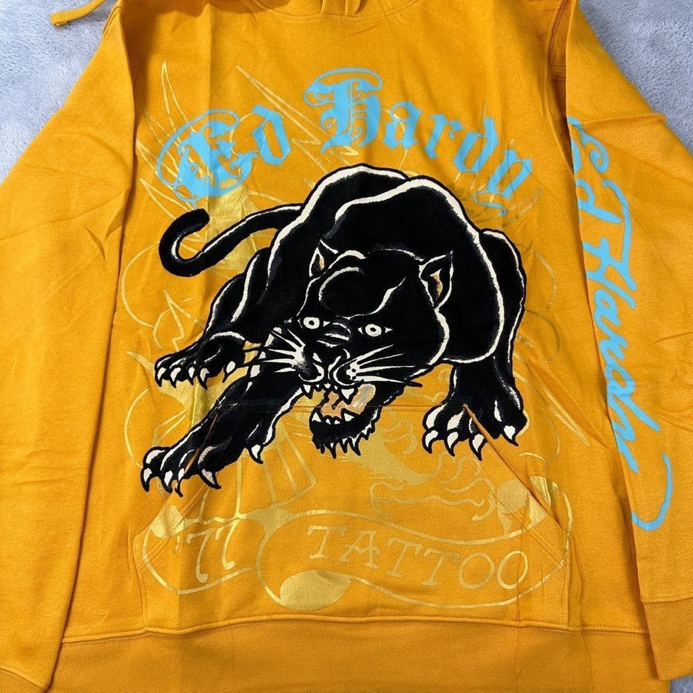 Ed Hardy Ed Hardy NWT Men's Size Medium Crouching Panther Yellow Fle Size US M / EU 48-50 / 2 - 8 Thumbnail