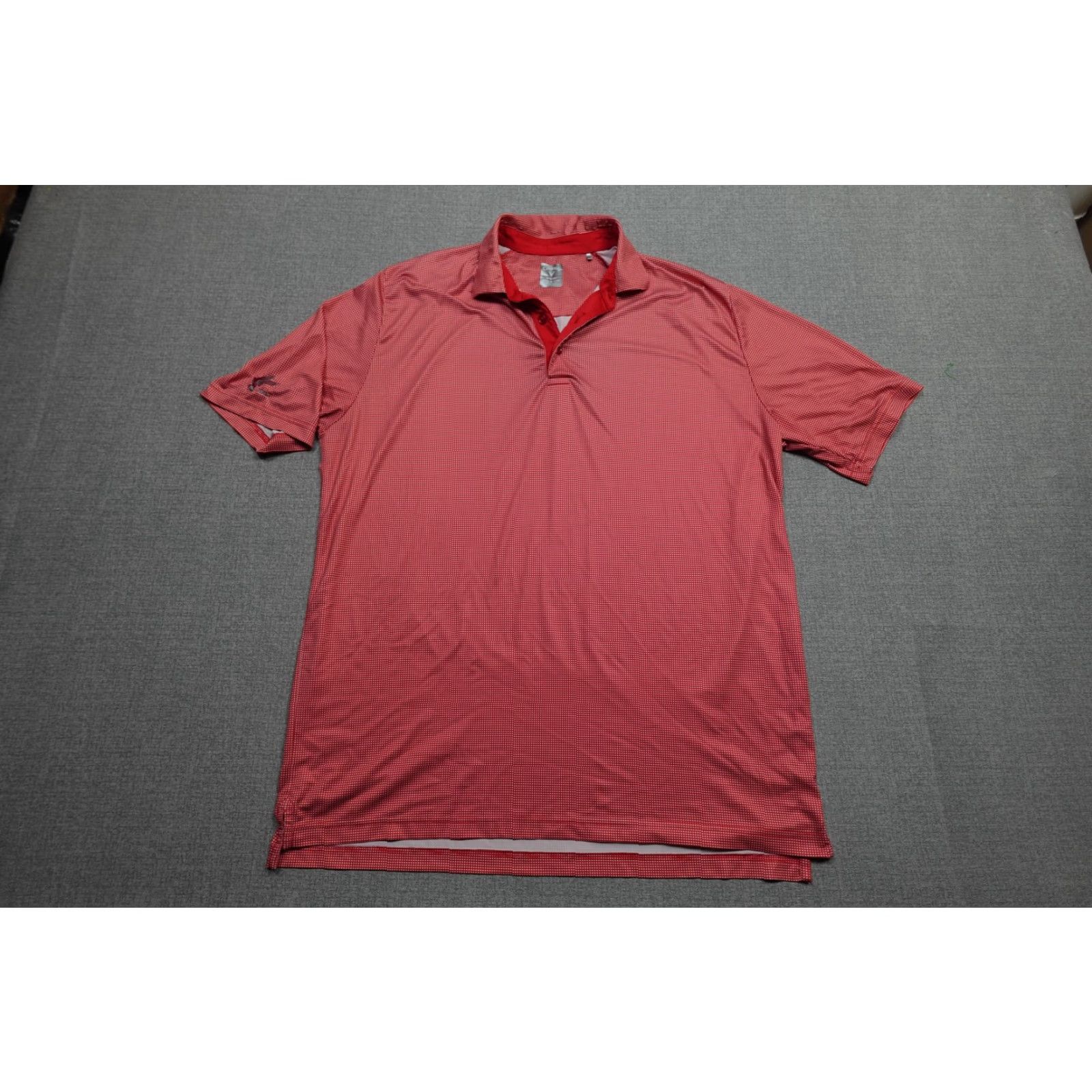 Callaway Callaway Opti Dry Swing Tech Polo Mens L Red Check Golf Performance Stretch Shirt Size US L / EU 52-54 / 3 - 3 Thumbnail