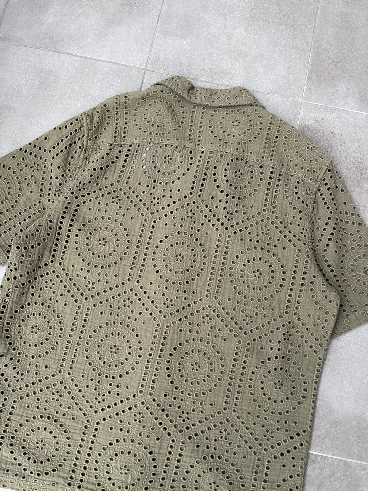 Allsaints !DS! SS23 Allsaints Pueblo SS Laser Swamp Green Shirt Size US M / EU 48-50 / 2 - 16 Thumbnail
