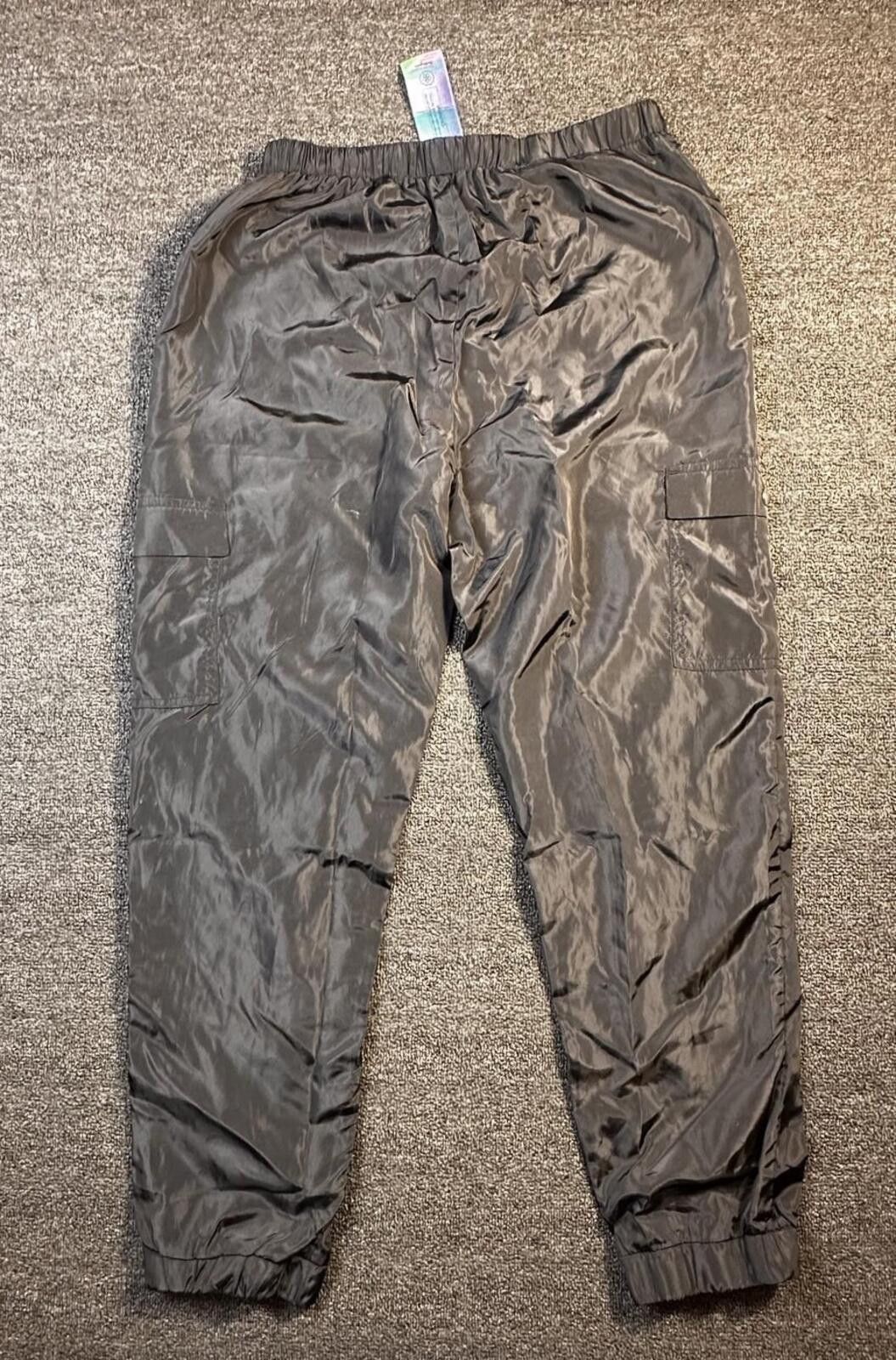 Unknown London Daisy Street Sz 16 Black Cargo Joggers with Elastic Cuffs Size 30" / US 8 / IT 44 - 6 Thumbnail