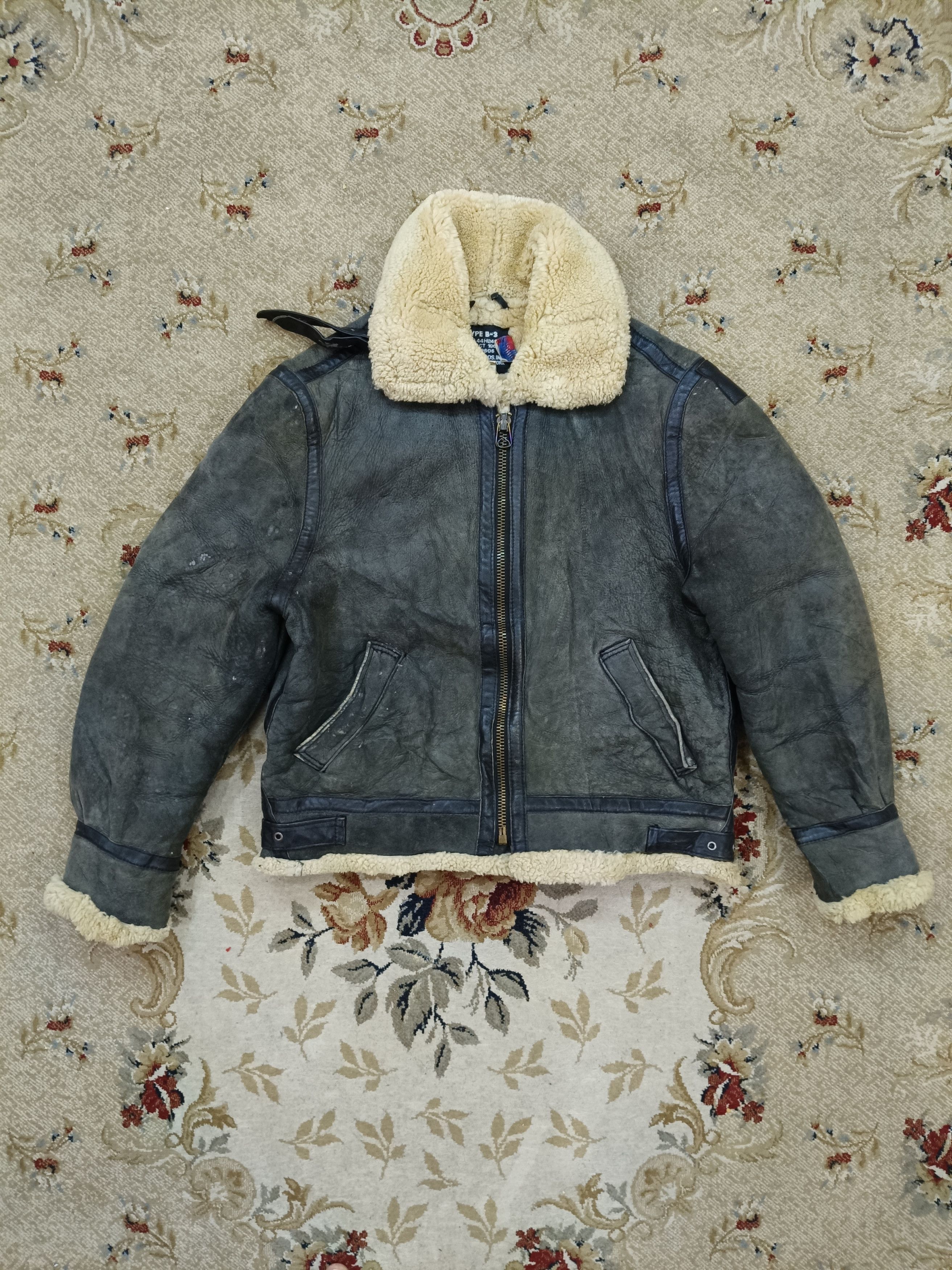 Schott Schott Sheepskin B3 Classic Design Size US M / EU 48-50 / 2 - 2 Thumbnail