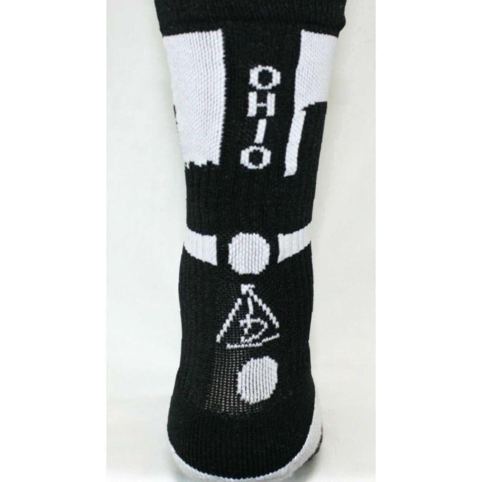 Vintage Rep It City Mens Ohio Black White CoolMax Basketball Socks Socks M/L Adults Mens Basketball Socks Black White Rep It City OHIO city socks Size ONE SIZE - 2 Thumbnail