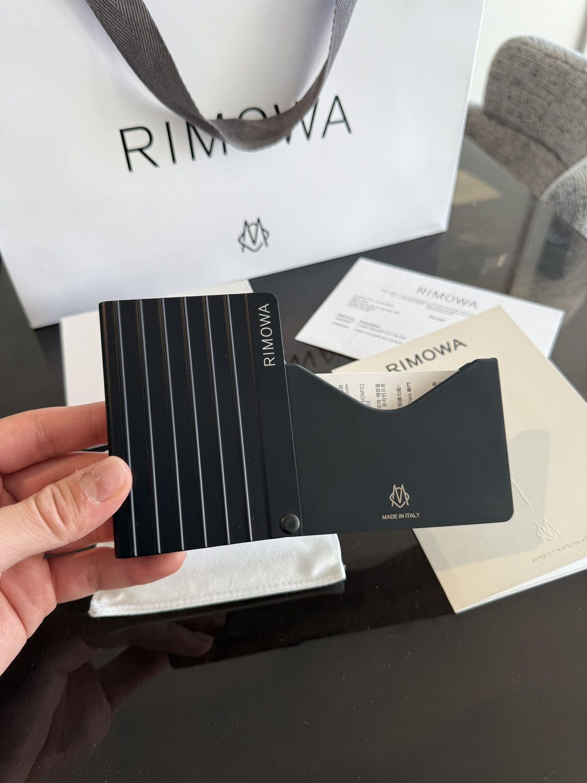 Rimowa Rimowa Black Aluminum Card Holder Size ONE SIZE - 3 Thumbnail
