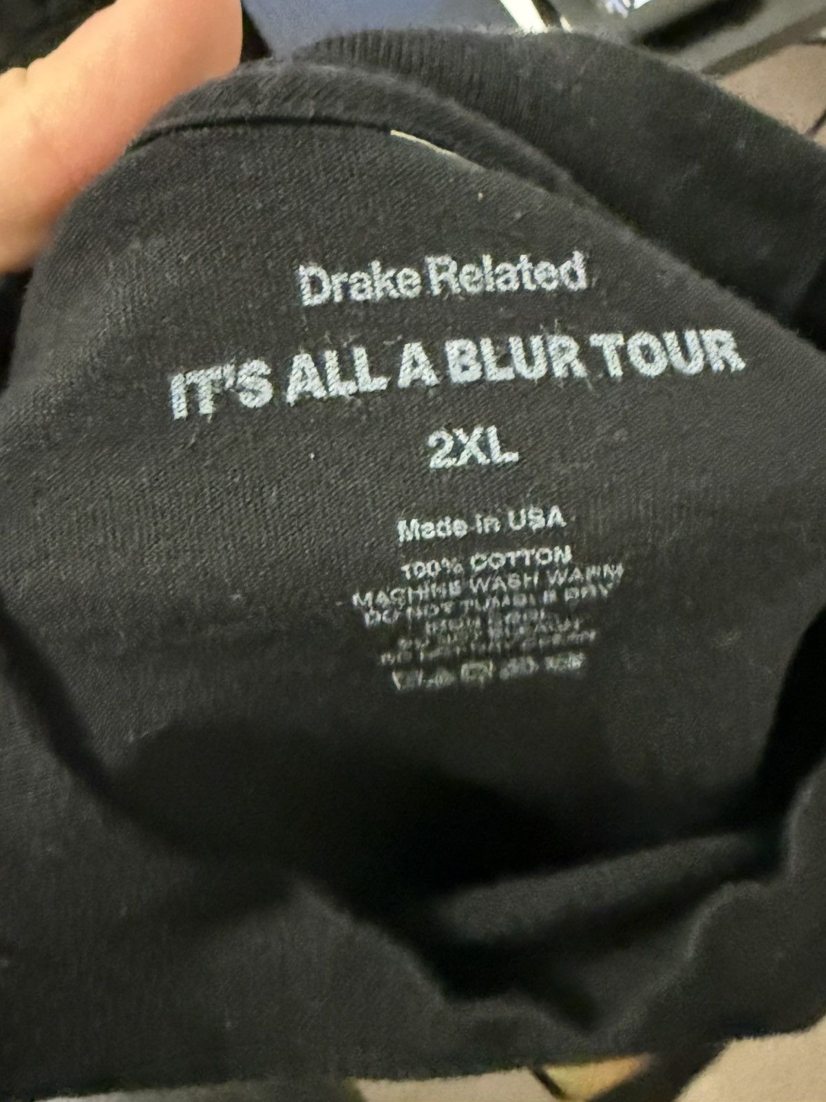 Drake Drake It’s All A Blur Tour 2023 IAAB Graphic Tee Black 2XL Size US XXL / EU 58 / 5 - 3 Thumbnail