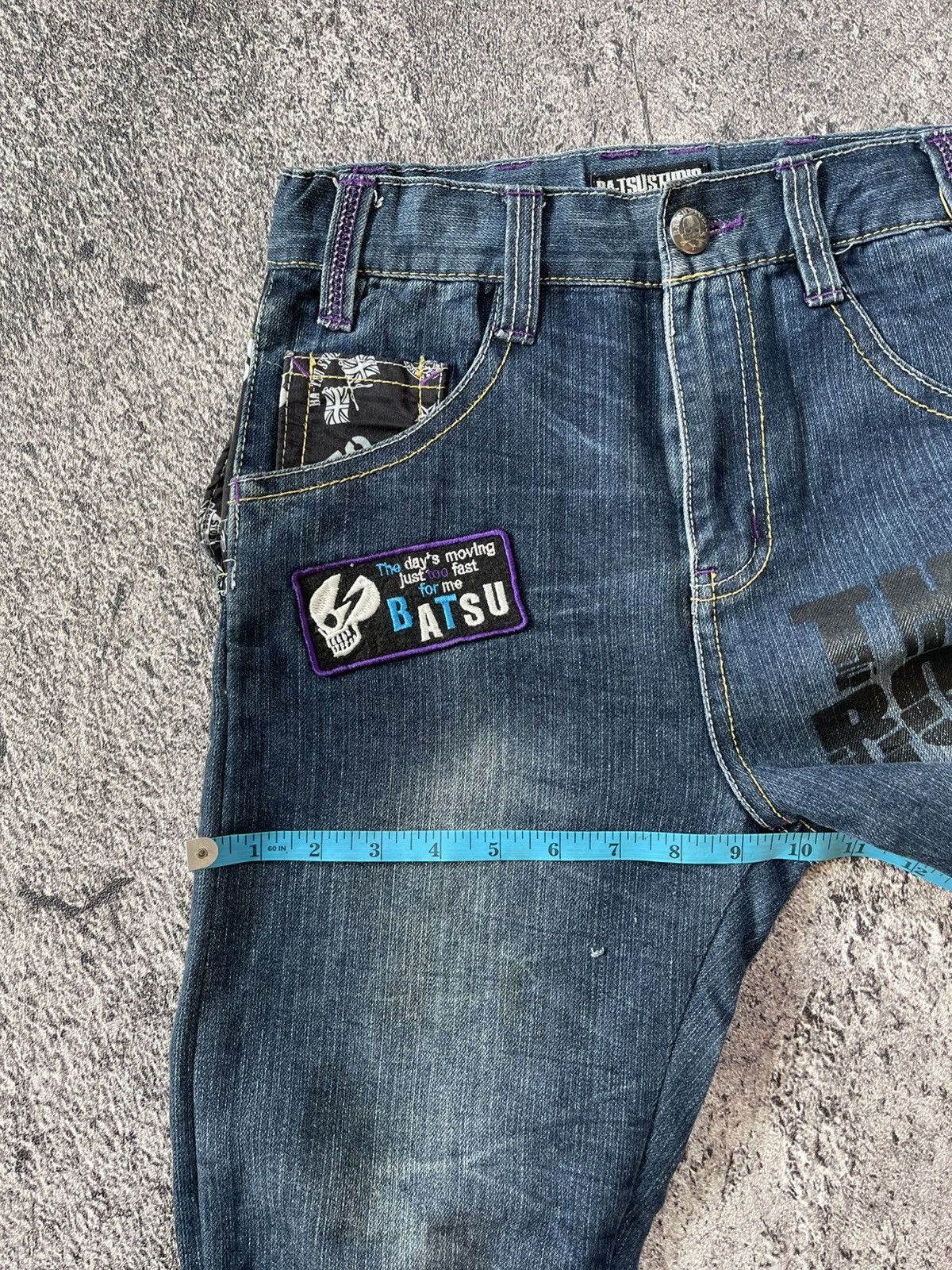 Japanese Brand Y2k Ba-tsustudio ifsixwasnine style skull Size US 26 / EU 42 - 13 Thumbnail