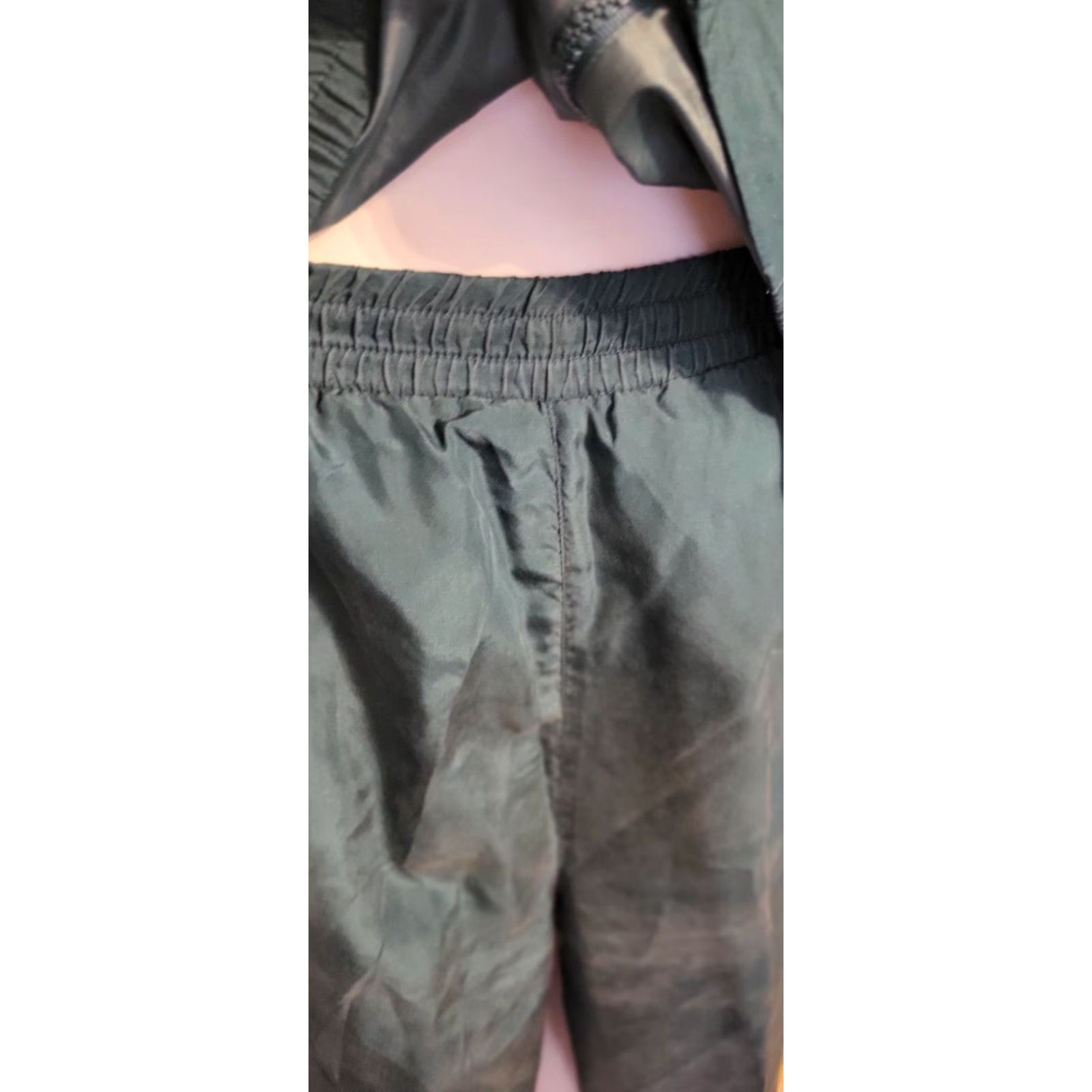 Vintage VINTAGE Hunt Club 2 Pc Track Suit Teal Gold M Women's Silk EUC Jacket Pants 1980s Size 32" / US 10 / IT 46 - 6 Thumbnail