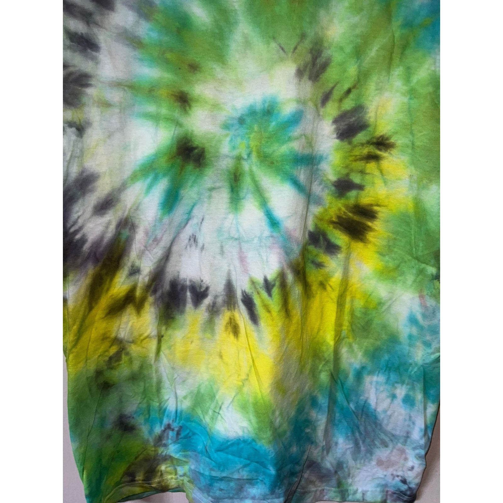 Hanes Hanes Comfort Soft Tie Dye Shirt Green Yellow Blue Tee Large Size US L / EU 52-54 / 3 - 4 Thumbnail