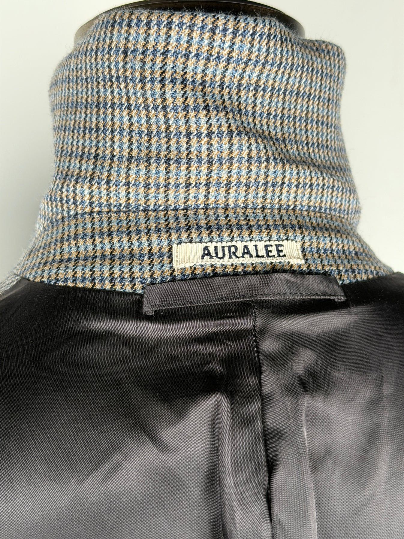 Auralee Double Face Check Soutien Collar Coat Size US XL / EU 56 / 4 - 12 Thumbnail