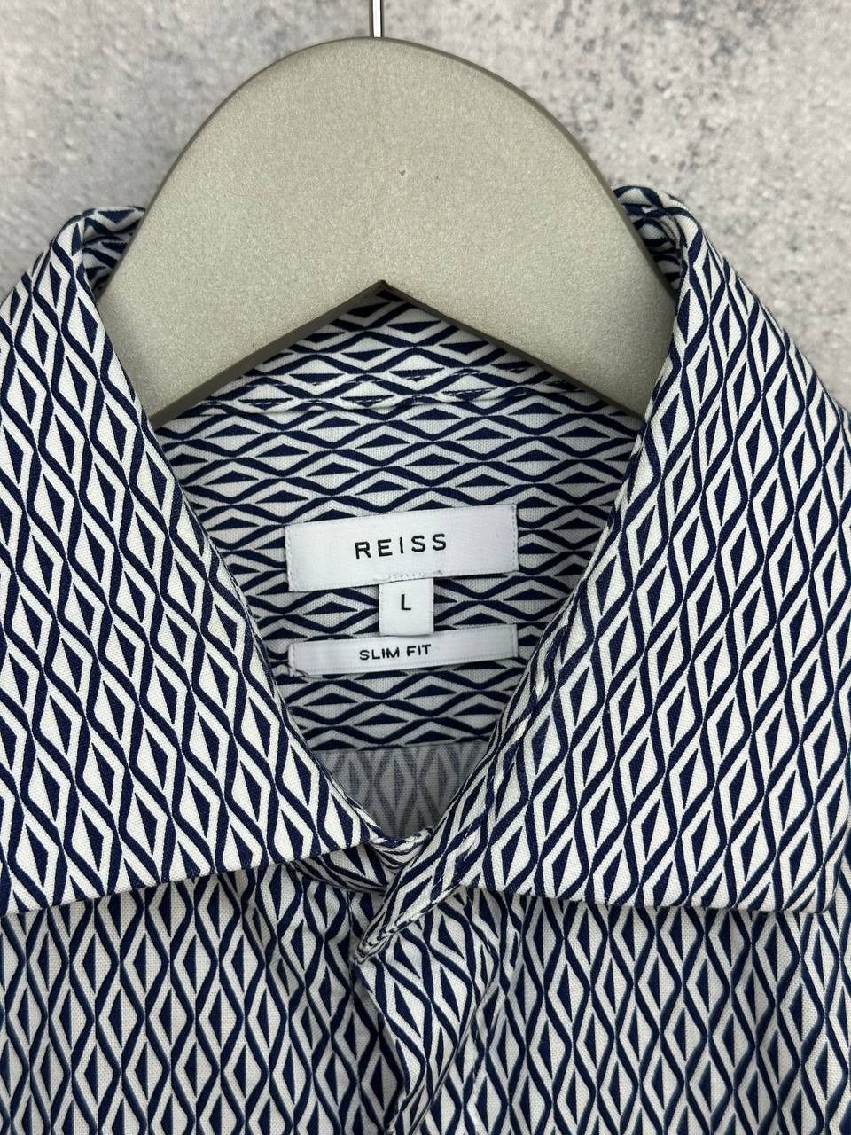 Reiss Reiss Capri Button Up Shirt Geometric Pattern SS Slim Fit Size US L / EU 52-54 / 3 - 9 Thumbnail