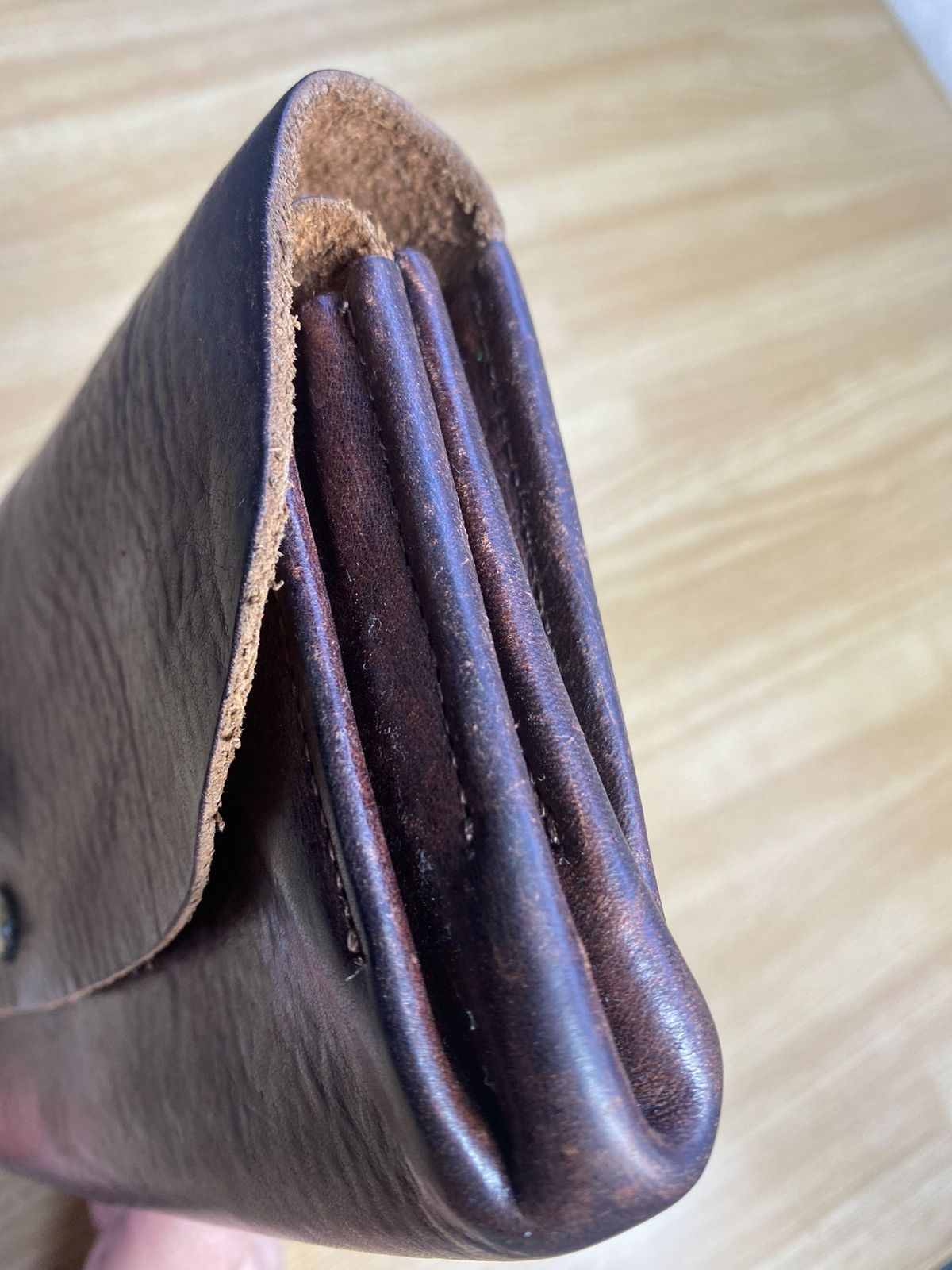 Japanese Brand × Leather × Vintage Italy Gunuine Leather Long Wallet Size ONE SIZE - 10 Thumbnail
