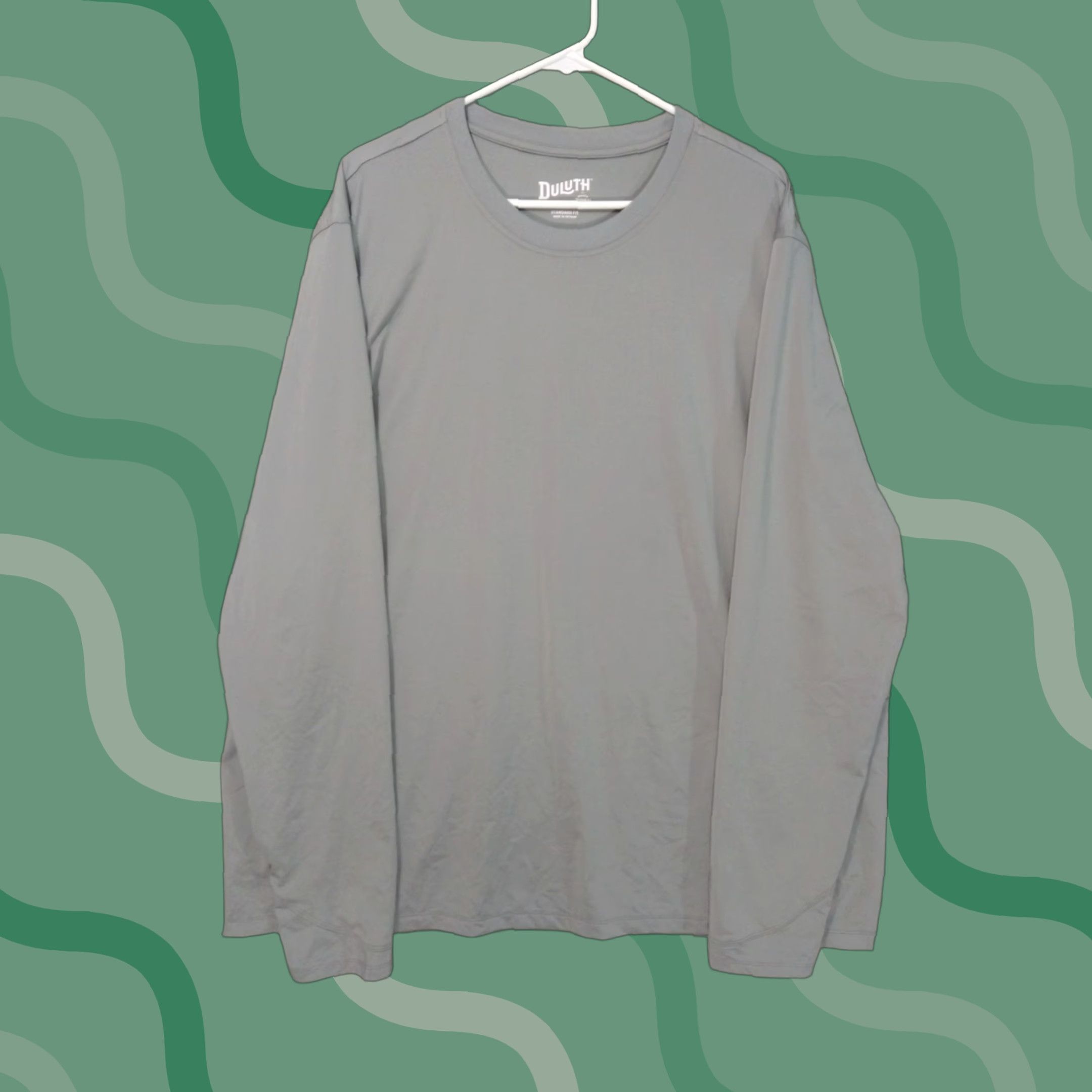 Duluth Trading Company Duluth Trading Co. Shirt Mens 2XL Gray Regular Fit Long Sleeve Crew Neck Shirt Size US XXL / EU 58 / 5 - 1 Thumbnail