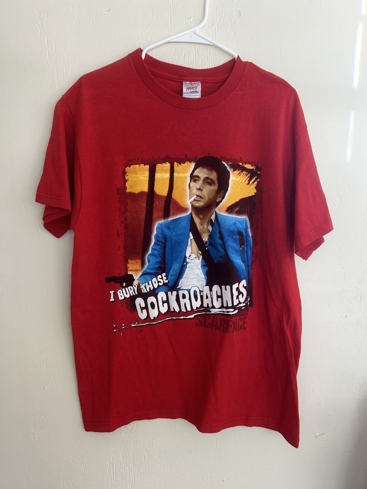 Vintage Vintage Scarface “I Bury Those Cockroaches” Graphic T-shirt Size US XL / EU 56 / 4 - 1 Thumbnail