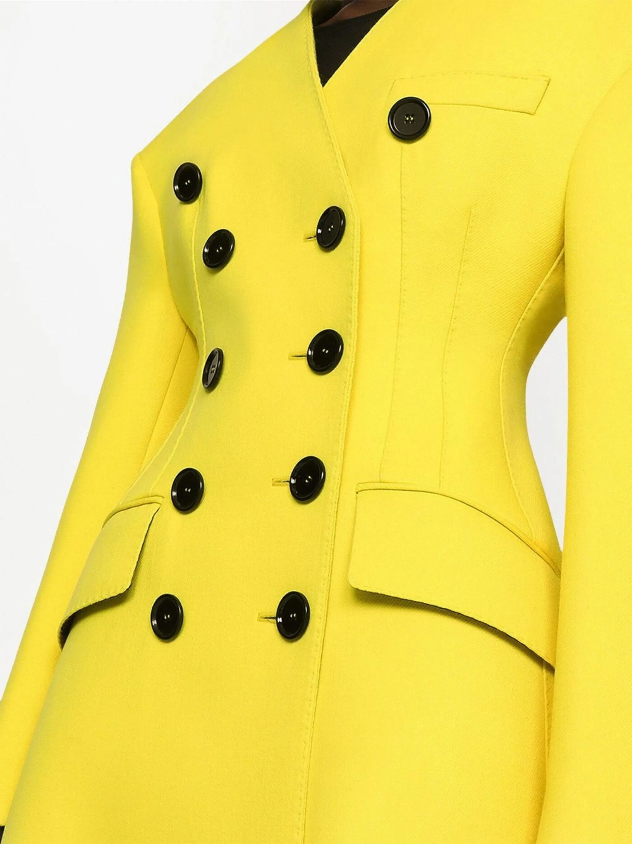 Dolce & Gabbana o1y0825 Coat in Yellow Size M / US 6-8 / IT 42-44 - 2 Thumbnail
