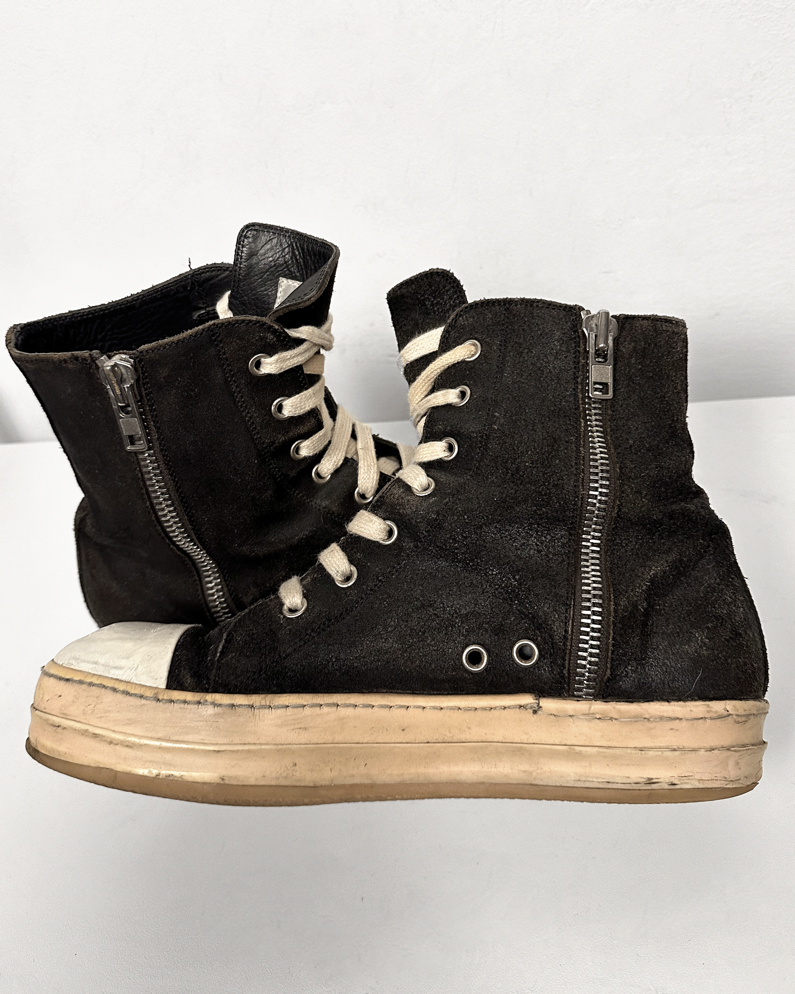 Rick Owens Rick Owens Reverse Leather High Ramones Size US 8 / EU 41 - 7 Thumbnail