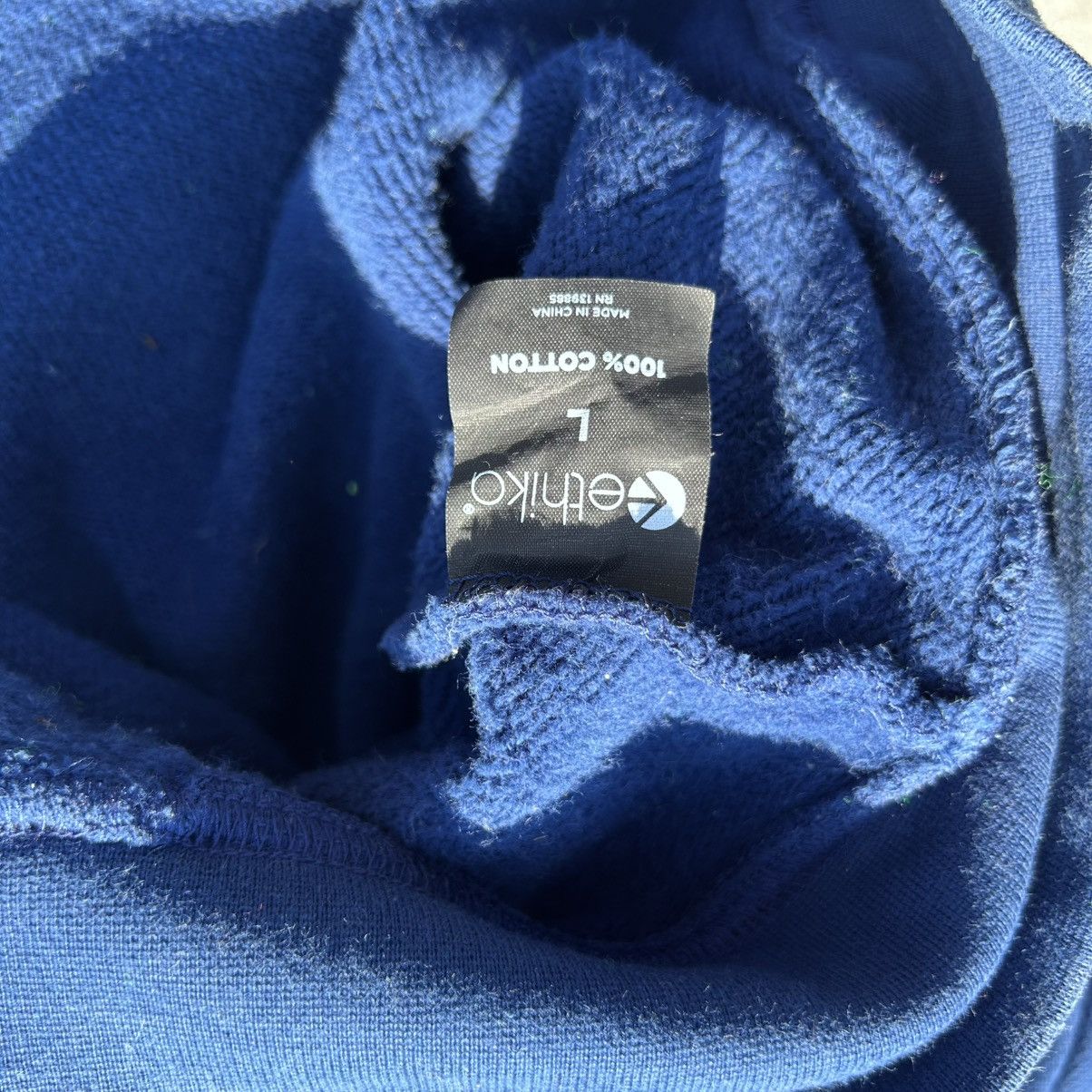 Other Ethika 100% Cotton Hoodie – Deep Navy Blue (L) Size US L / EU 52-54 / 3 - 6 Thumbnail