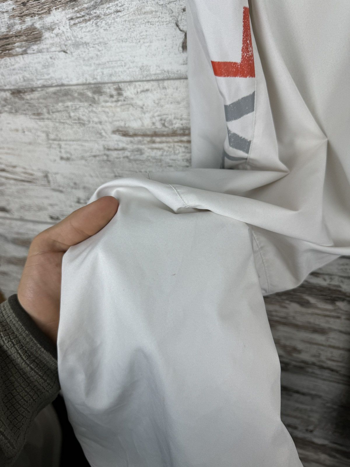 Nike × Vintage Mens Vintage Nike white drill pants swoosh sweatpants rare Size US 34 / EU 50 - 21 Thumbnail