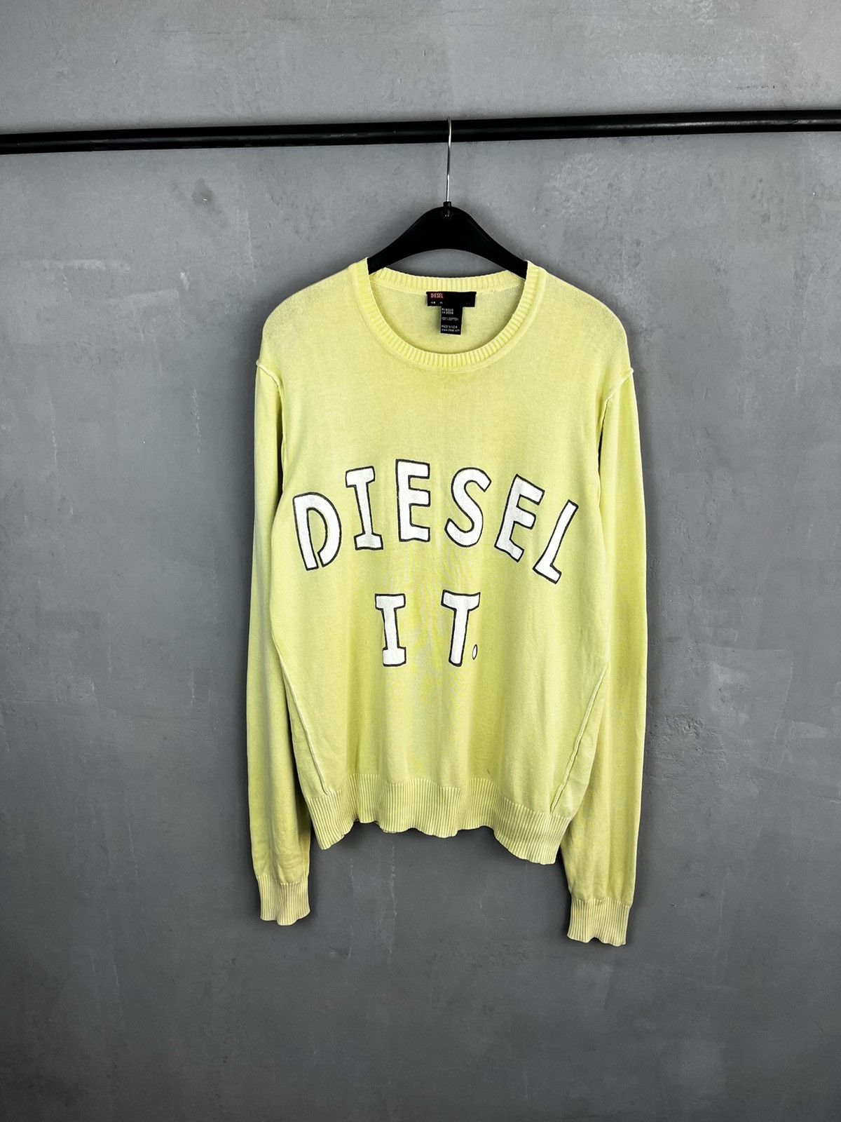 Diesel × Vintage Diesel lemon sweatshirt big logo vintage Size US XL / EU 56 / 4 - 5 Thumbnail