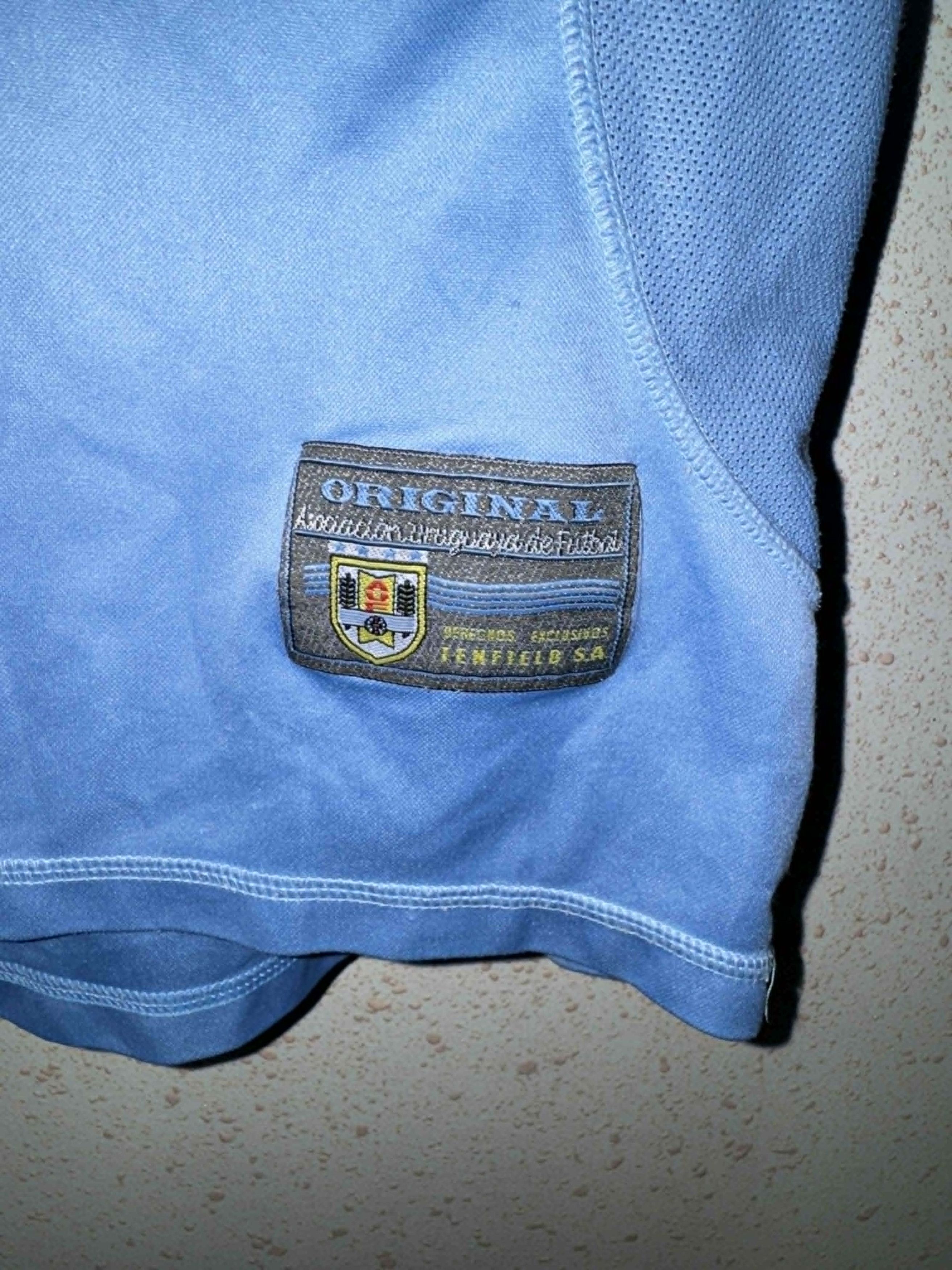 Vintage Uruguay 2002/03 Player Issue Shirt - William Ferreira #9 u20 Size US L / EU 52-54 / 3 - 5 Thumbnail