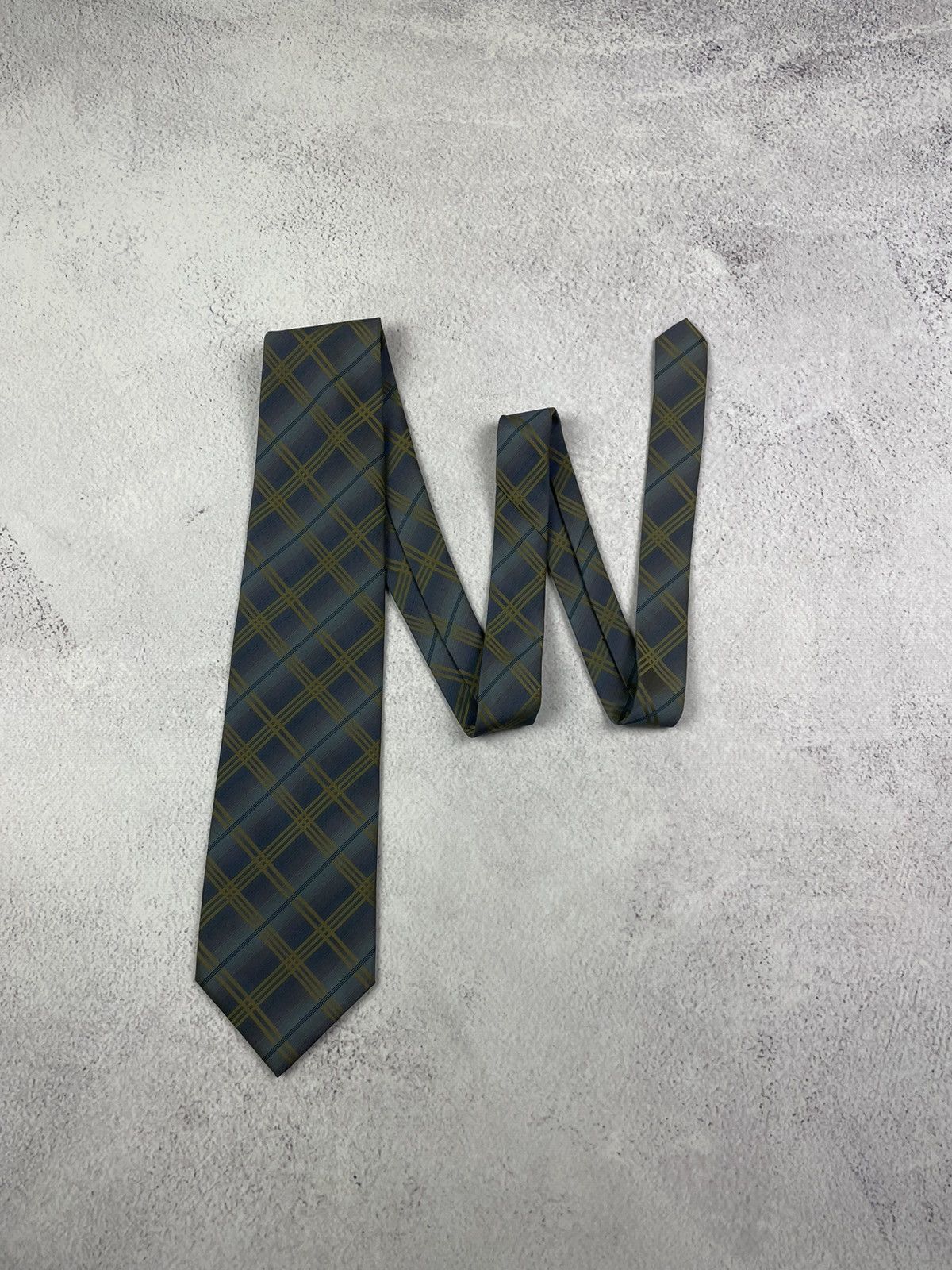 Ermenegildo Zegna × Vintage Emenegildo Zegna Mens Tie 100% Silk Size ONE SIZE - 1 Thumbnail