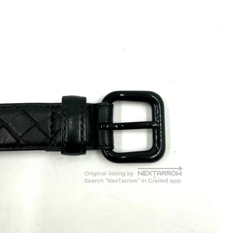 Bottega Veneta Bottega Veneta Black Woven Leather Belt. Size ONE SIZE - 4 Thumbnail