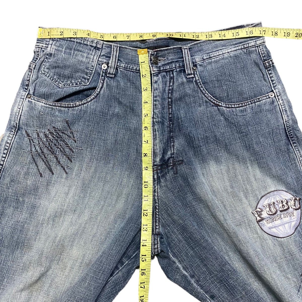 Fubu Vintage FUBU VARSITY Denim Baggy Pants Size US 34 / EU 50 - 17 Thumbnail