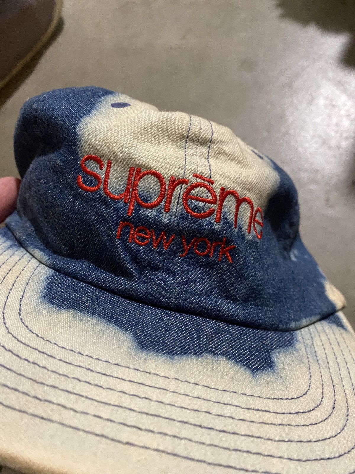 帽子 Supreme Twill Classic Logo 6-Panel 16ss Supreme Supreme Hat Classic Logo 6 Panel Denim Twill Blue SS16
