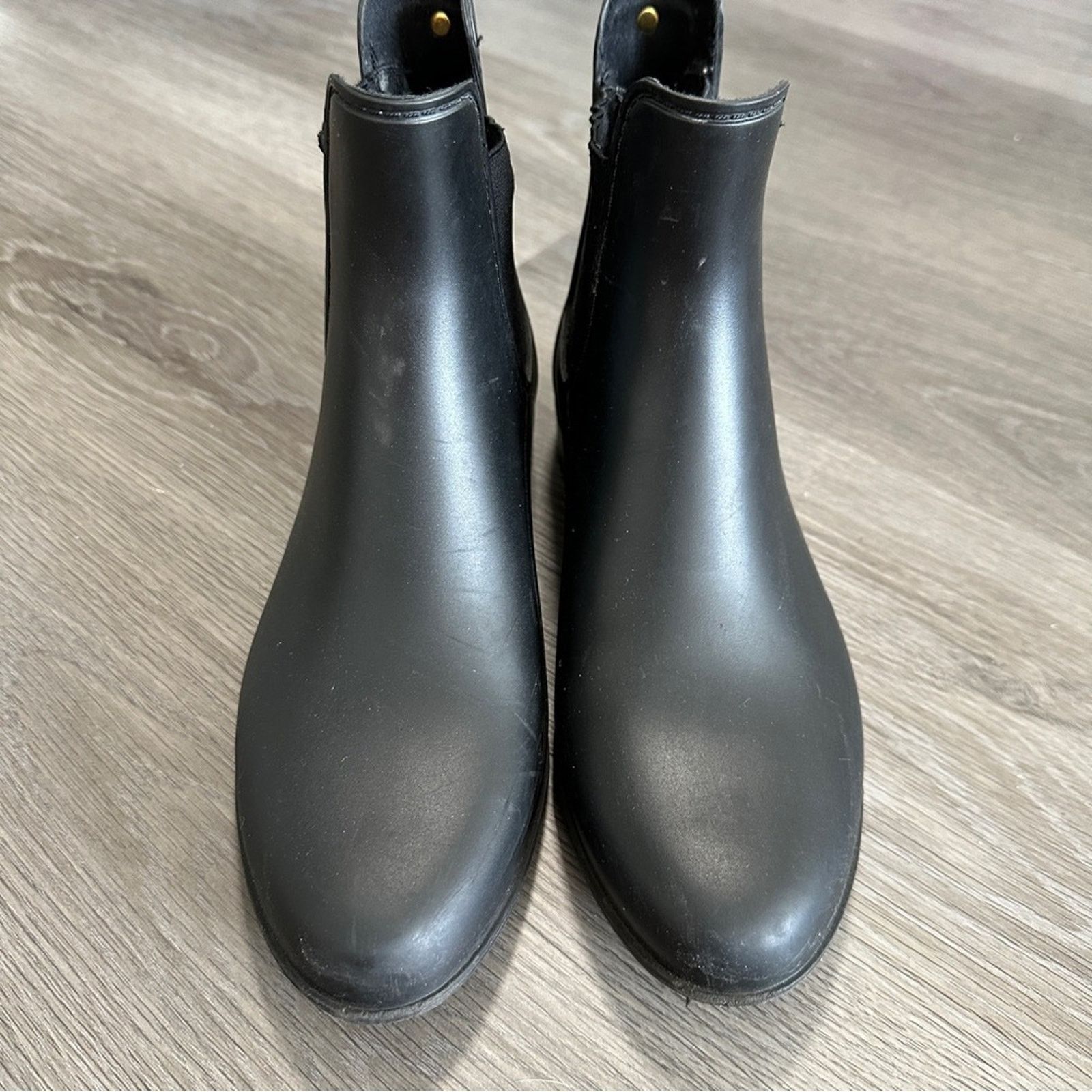 Sam Edelman Sam Edelman Tinsley Black Pull On Ankle Rain Booties Size 8 Size US 8 / IT 38 - 2 Thumbnail