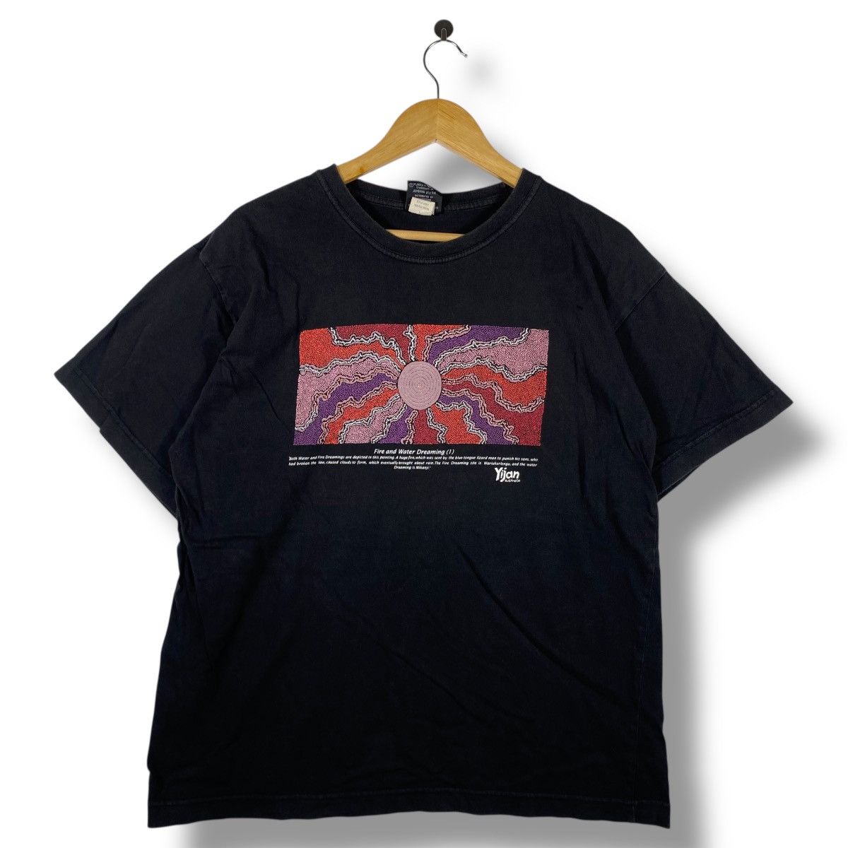 Vintage Vintage 90's YIJAN AUSTRALIA Fire And Water Dreaming Art Size US L / EU 52-54 / 3 - 1 Thumbnail
