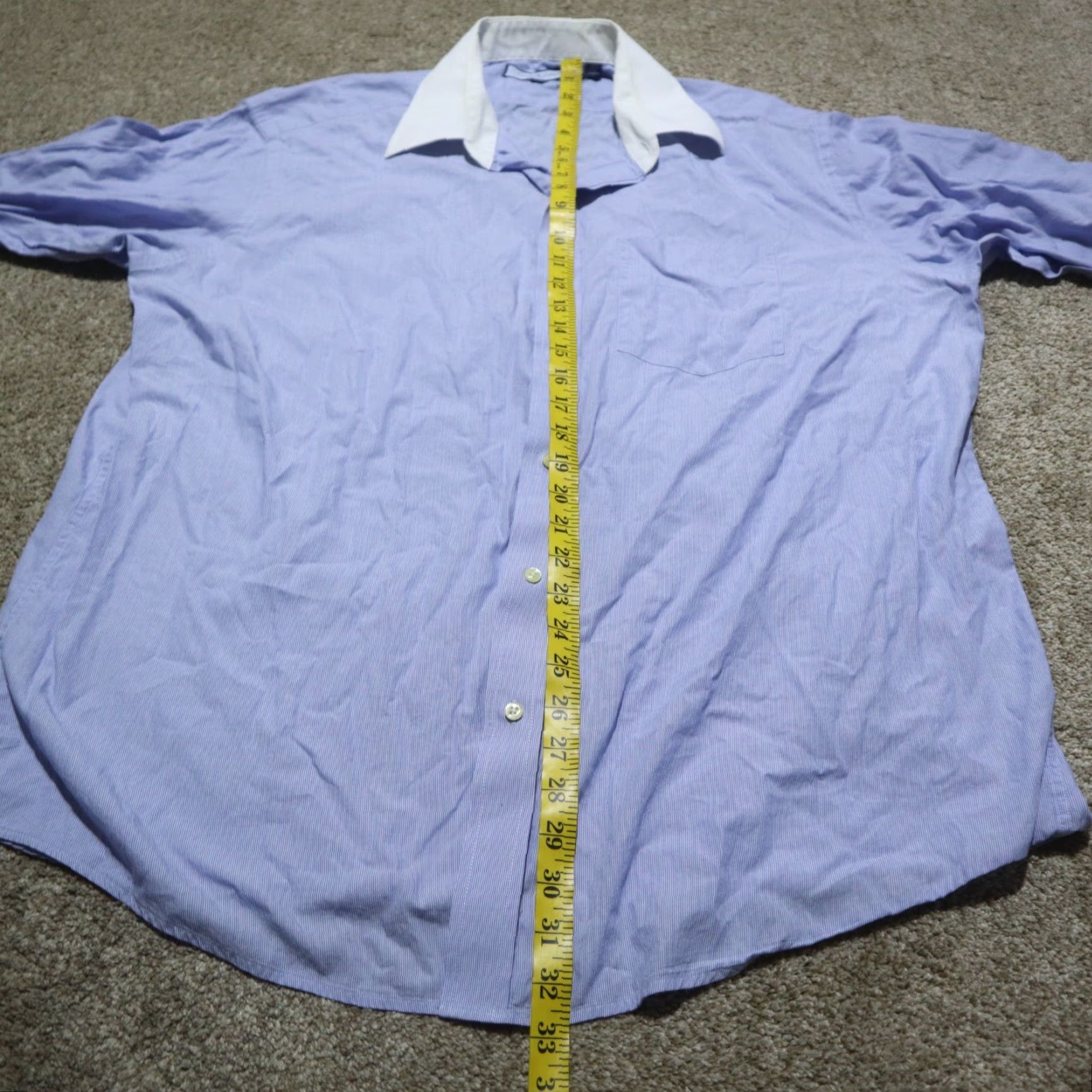 Tommy Hilfiger Tommy Hilfiger Blue Shirt Button-Down Regular Fit Long Sleeve XL Men Size US XL / EU 56 / 4 - 6 Thumbnail