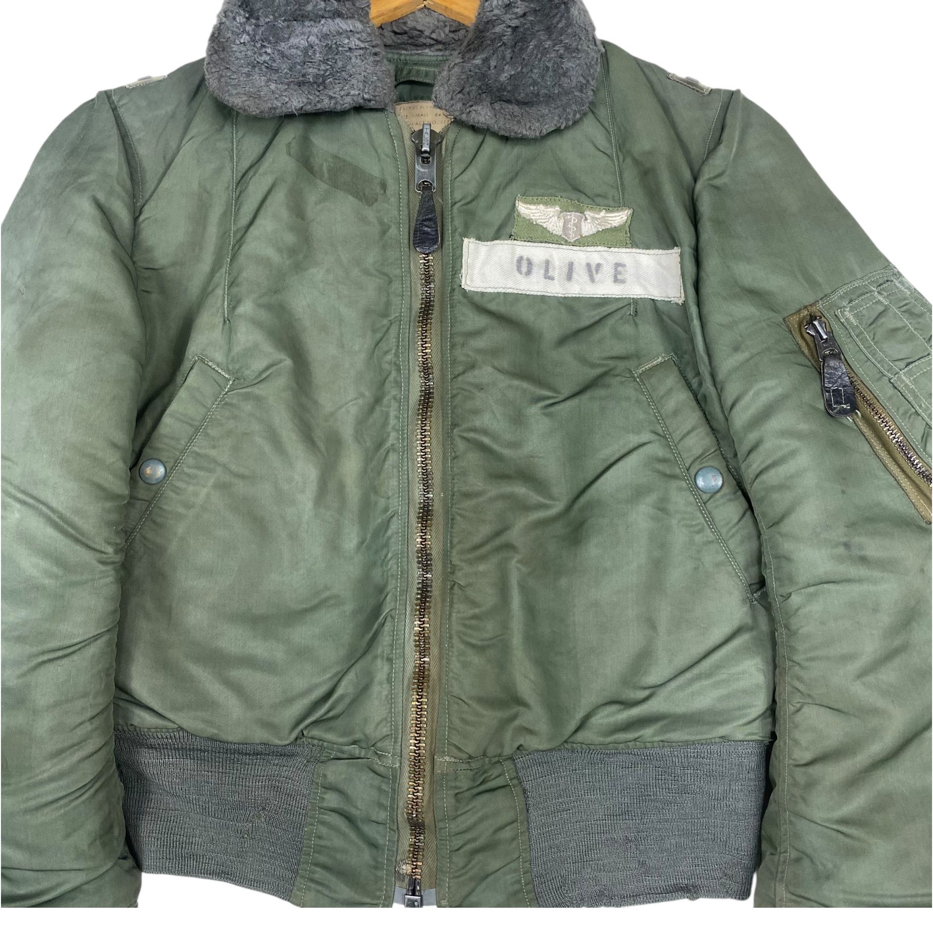 Vintage 💥50s B17-B USAF MILITARY FLIGHT RIOT BOMBER JACKET Size S / US 4 / IT 40 - 4 Thumbnail