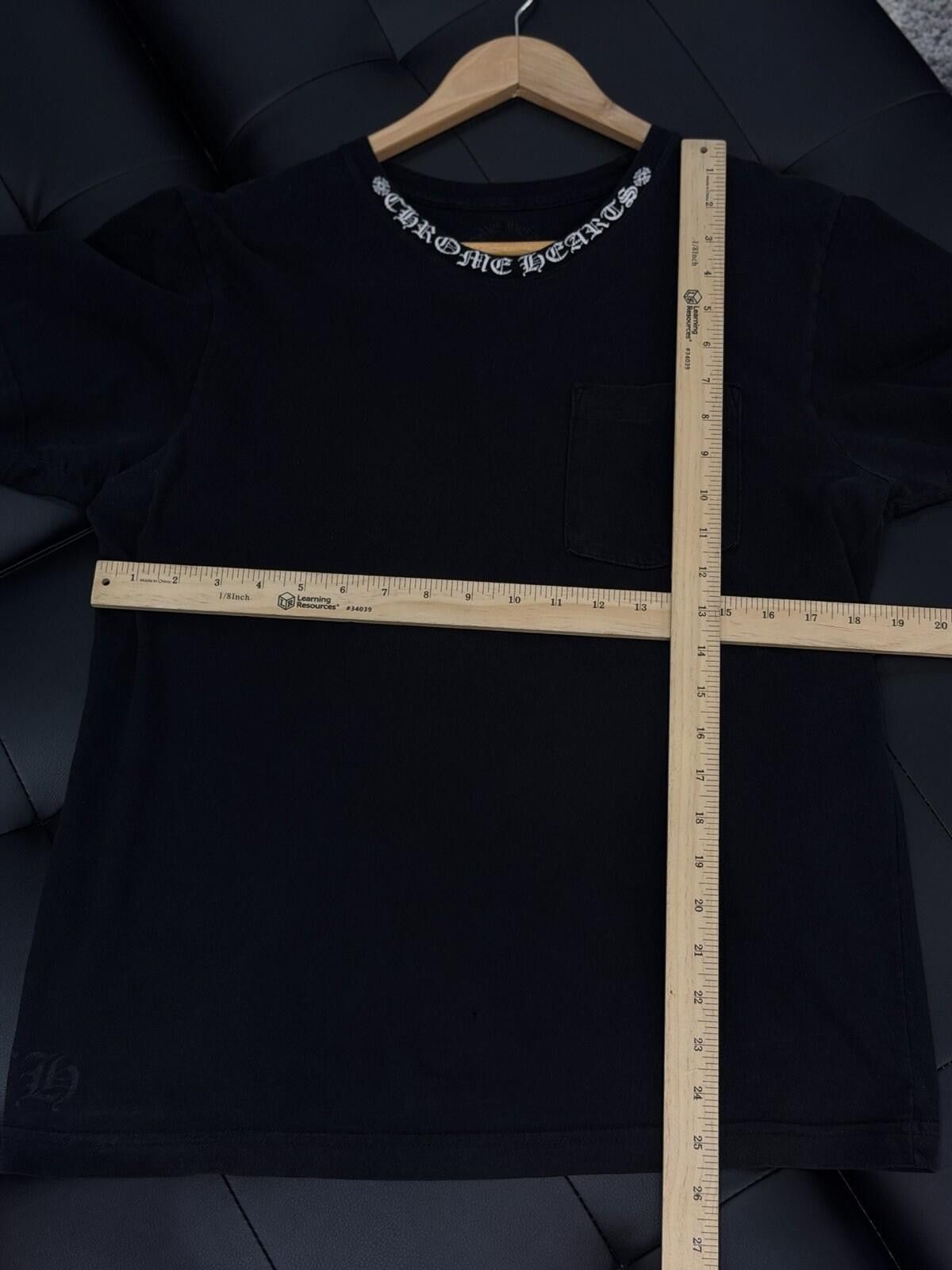 Chrome Hearts Chrome Hearts Neck Logo Tee Shirt Black Size (M) RARE Size US M / EU 48-50 / 2 - 18 Thumbnail