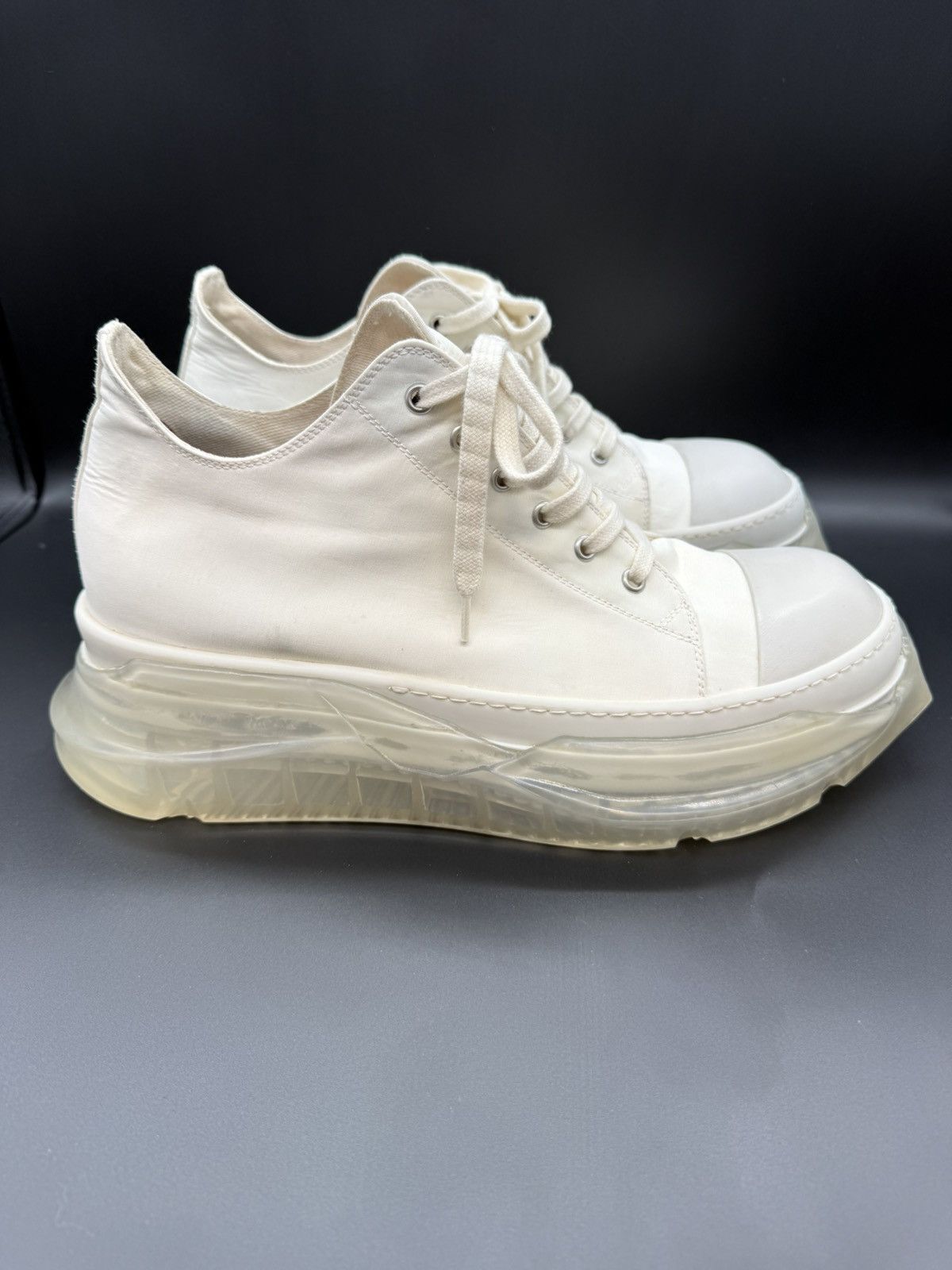 Rick Owens Drkshdw Rick Owens DRKSHDW Abstract Low — Milk/Clear · EU 45 Size US 12 / EU 45 - 3 Thumbnail