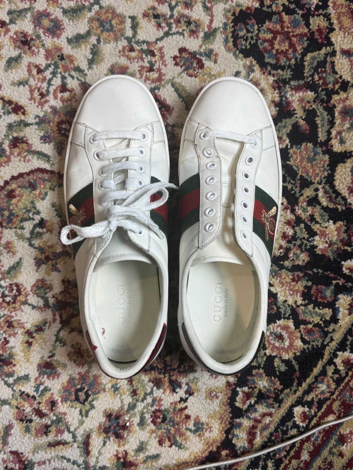 Gucci Gucci Ace Sneakers "Bee" Size 9us Size US 9 / EU 42 - 3 Thumbnail