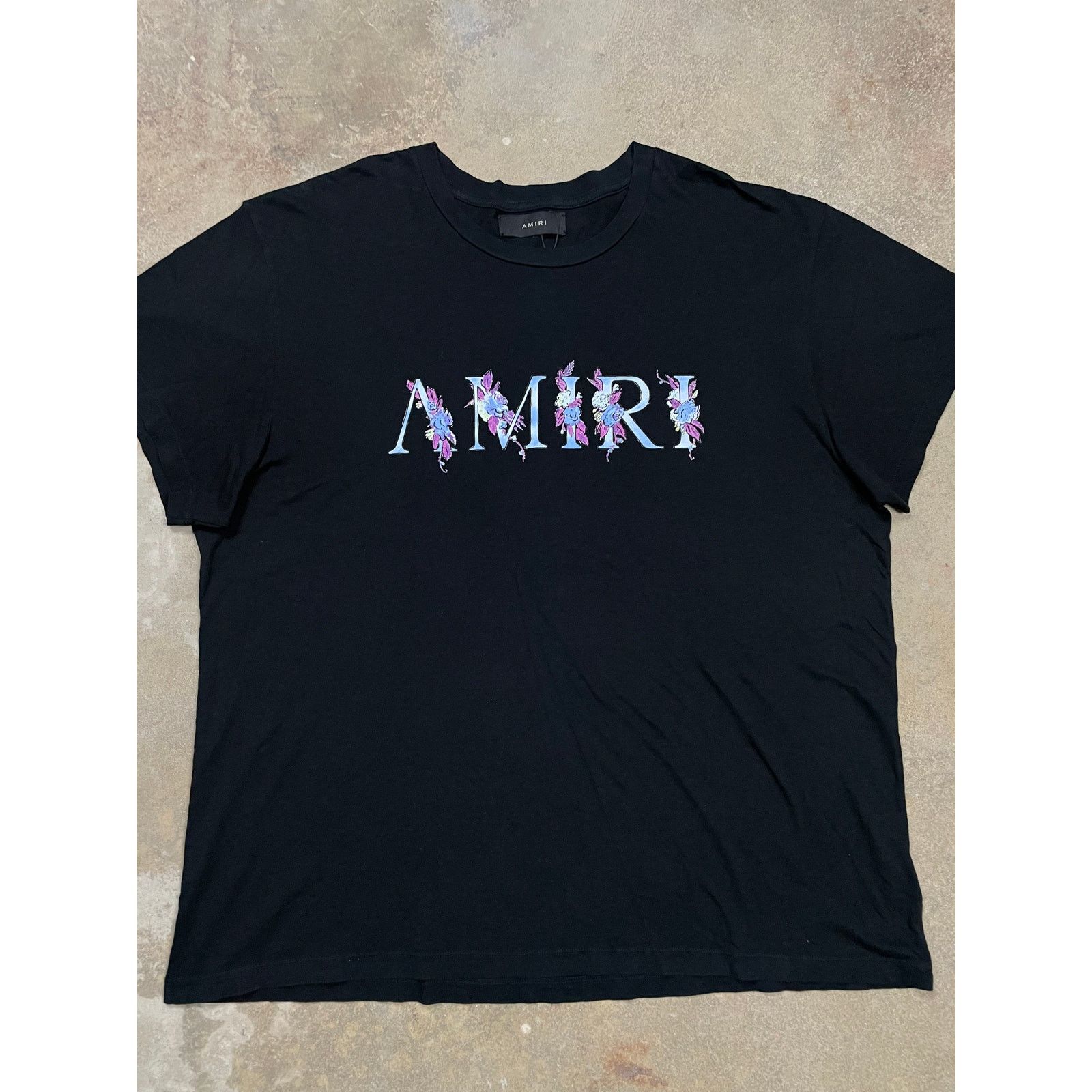 Amiri Amiri Floral Tee Black 2XL Used Size US XXL / EU 58 / 5 - 1 Thumbnail