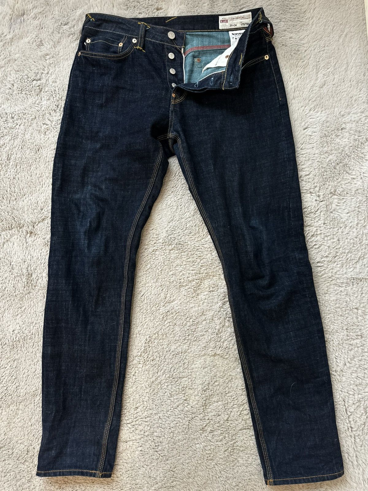 Evisu Evisu straight leg Japanese denim jeans Size US 31 - 9 Thumbnail