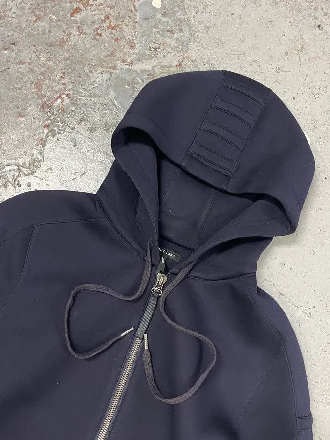 Helmut Lang Helmut Lang Navy Tape Zip-up Hoodie Size US S / EU 44-46 / 1 - 5 Thumbnail