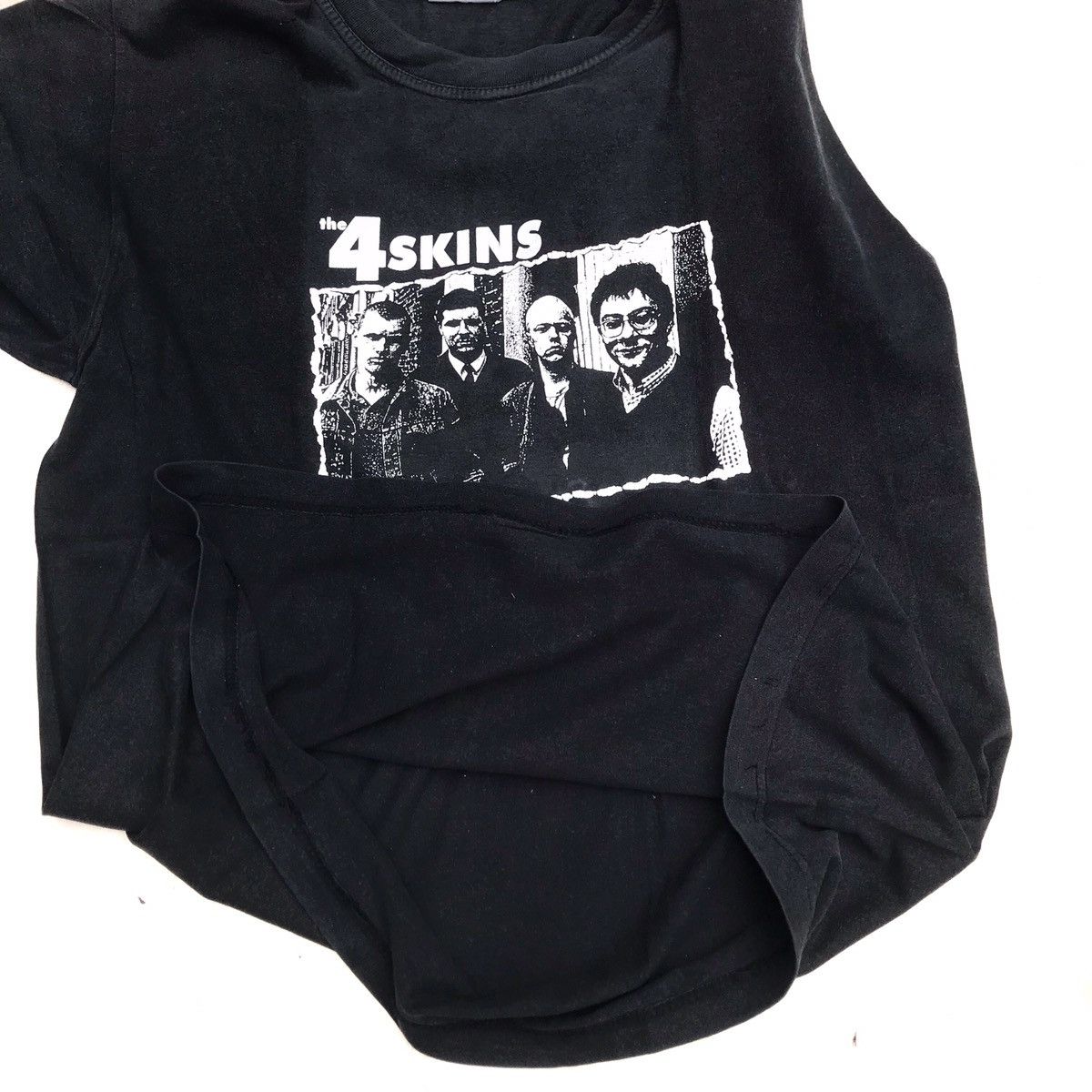 Band Tees × Vintage Vintage The 4 Skins Tshirt Skinhead Tag cotton and star Band Size US S / EU 44-46 / 1 - 8 Thumbnail