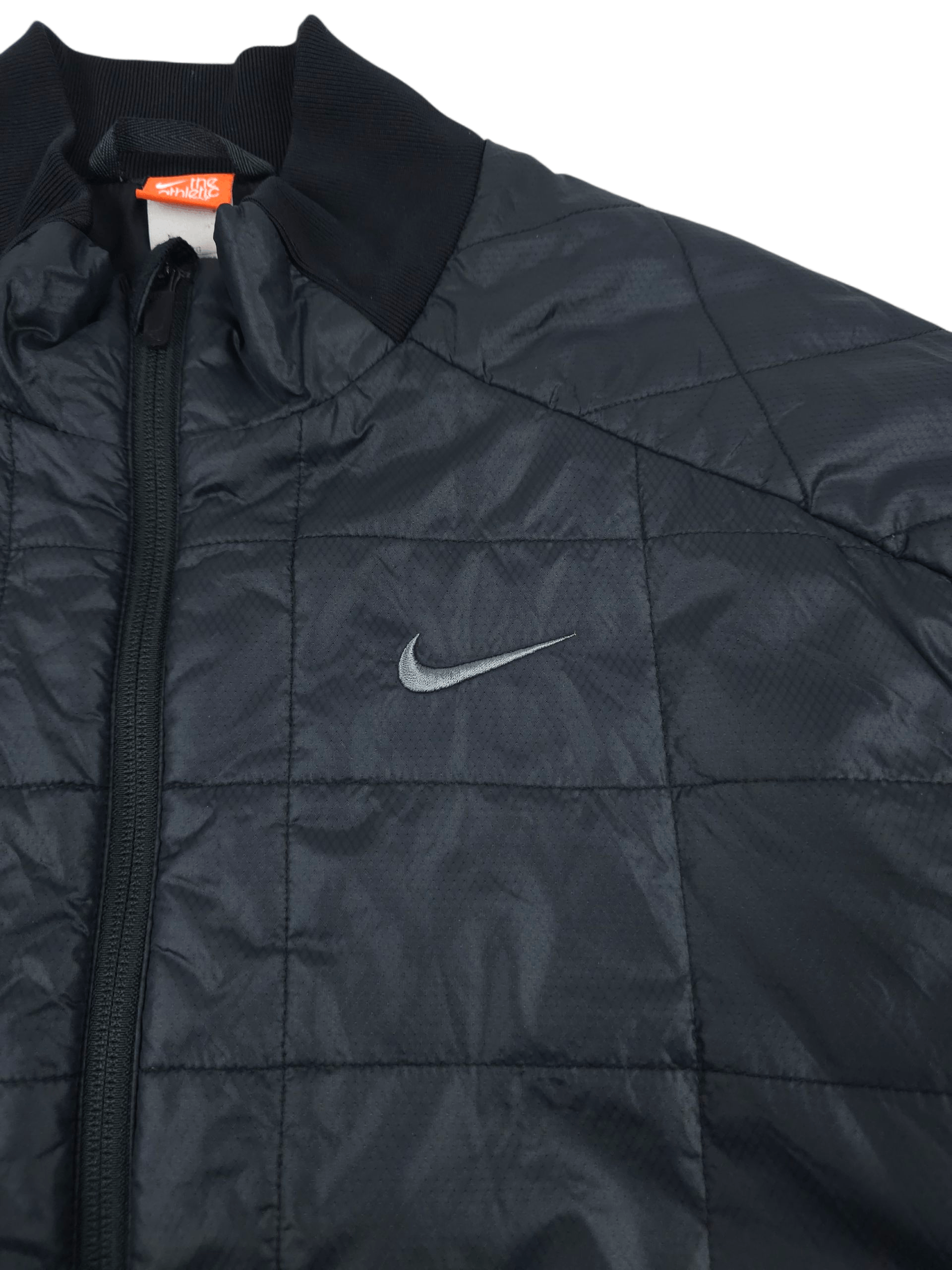 Nike 💎 Vintage Nike Black Quilted Light Jacket Y2K Size XL Size US XL / EU 56 / 4 - 3 Thumbnail