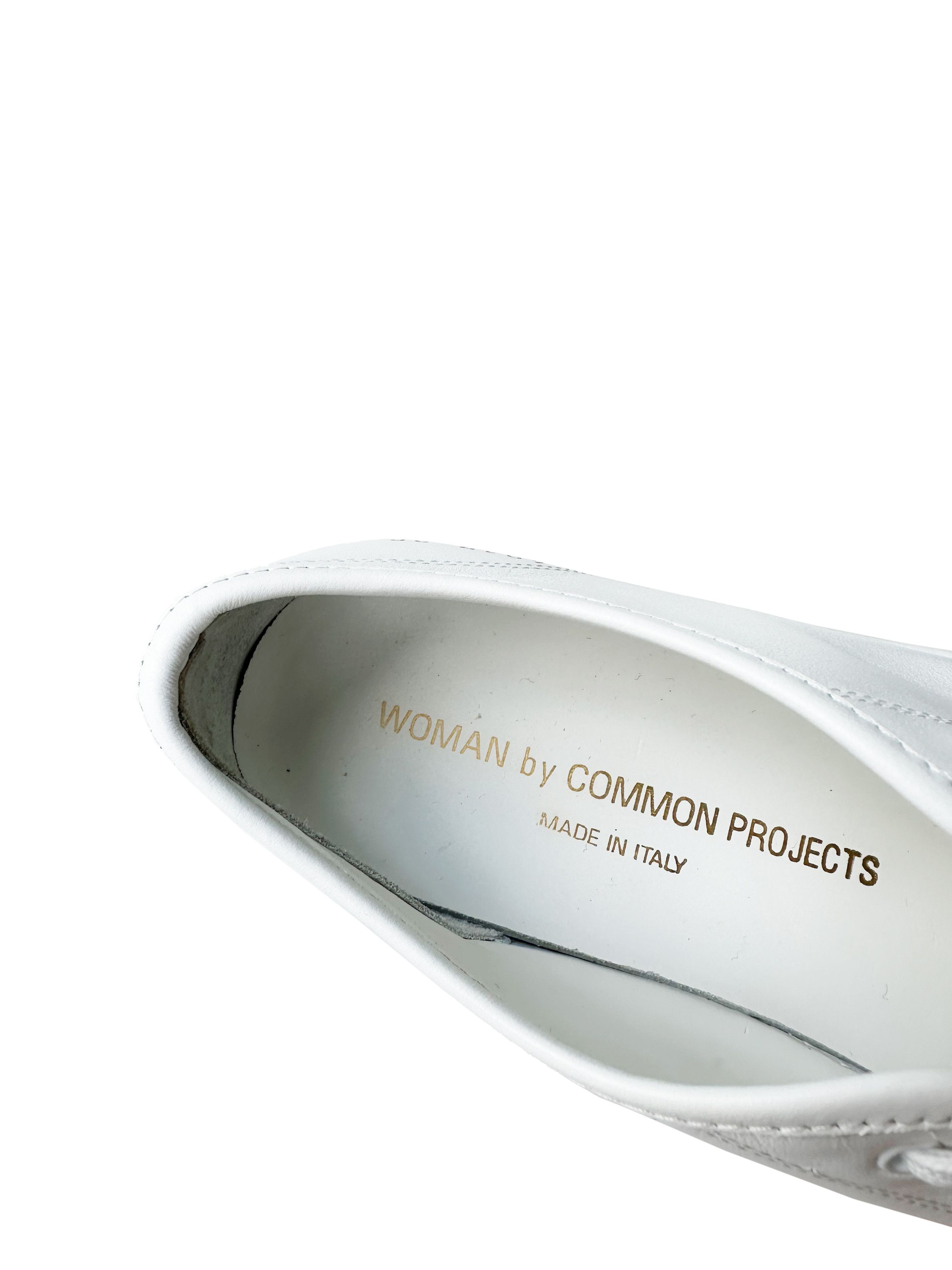 Common Projects Common Projects white Achilles leather sneakers Size US 6 / IT 36 - 4 Thumbnail