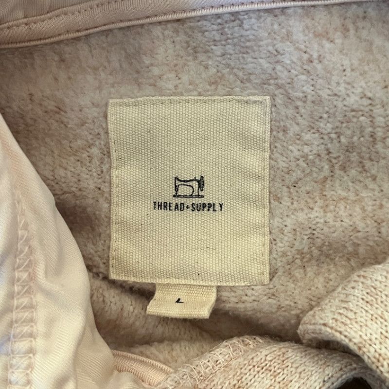 The Unbranded Brand Thread & Supply Women's Hooded Pullover Sweatshirt Large Size XL / US 12-14 / IT 48-50 - 3 Thumbnail